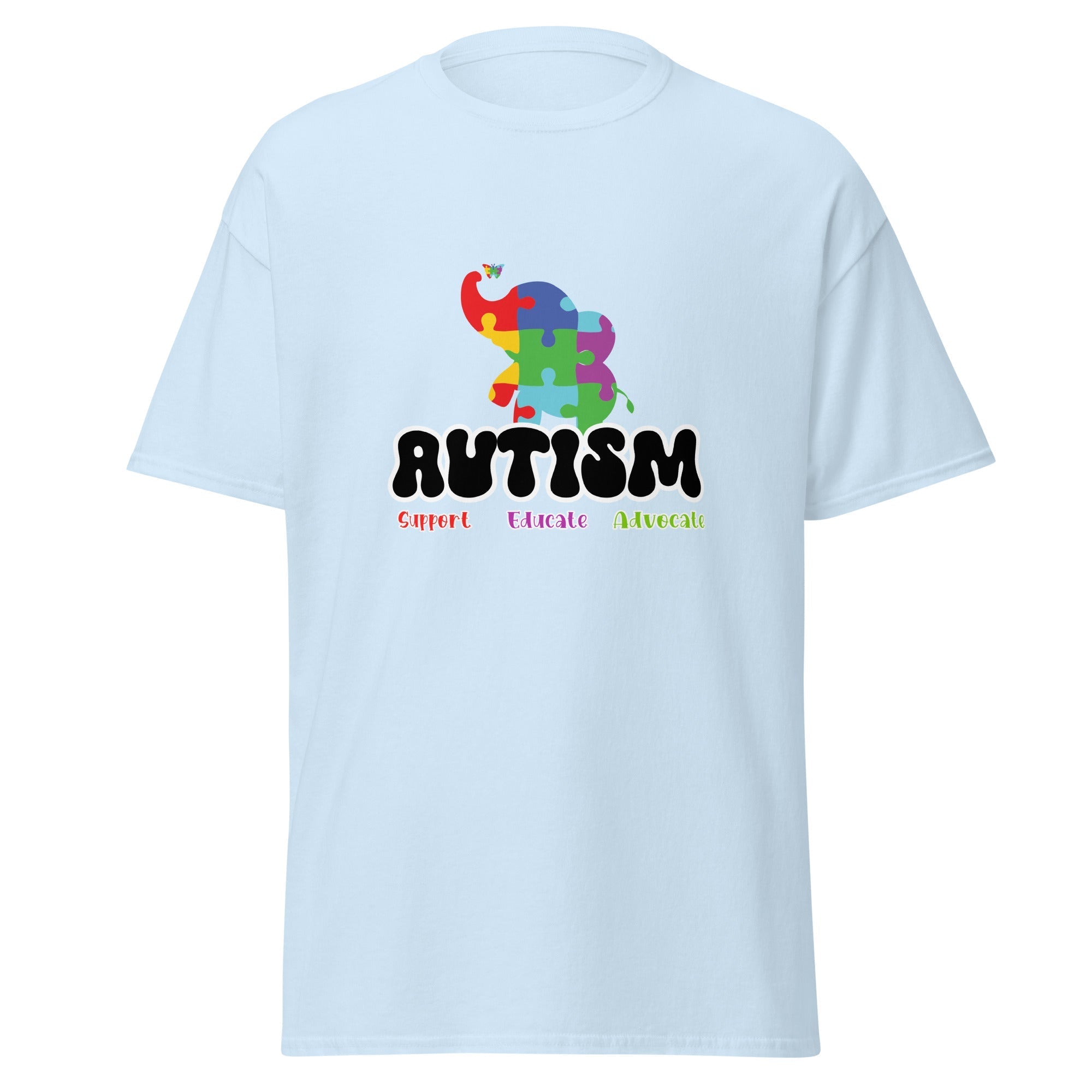 Autism Elephant Mens Custom T Shirt - Kicks Shoelaces