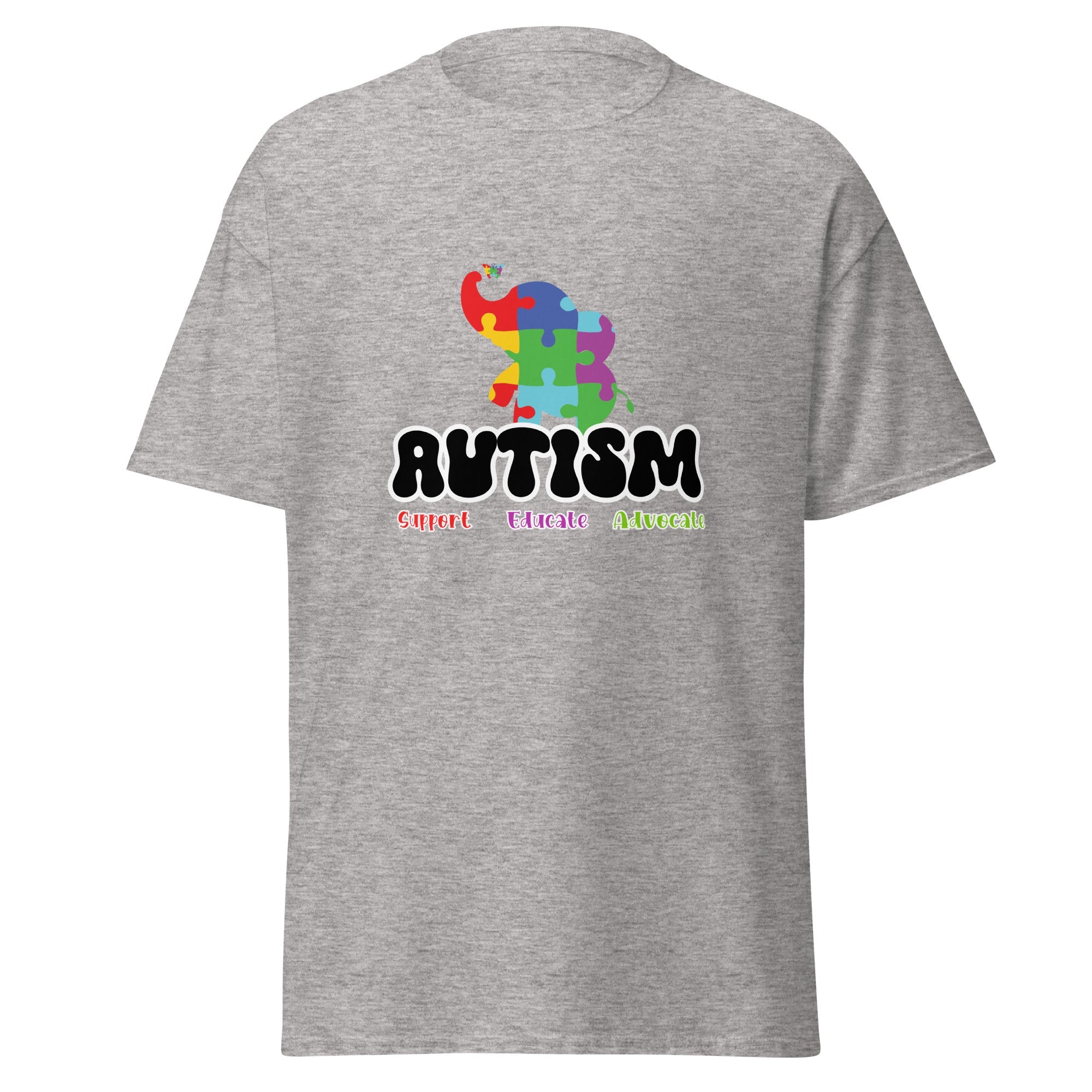 Autism Elephant Mens Custom T Shirt - Kicks Shoelaces