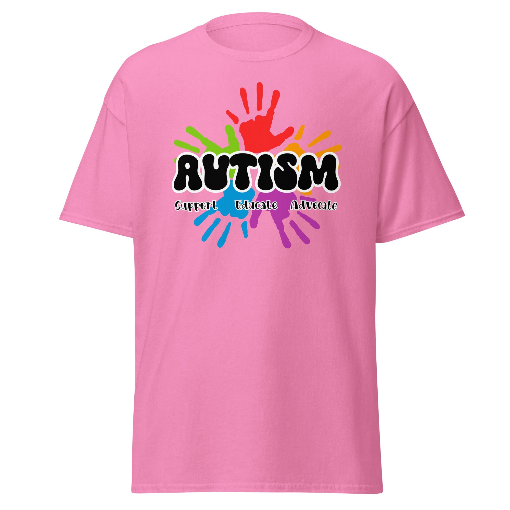 Autism Hand Print Mens Custom T Shirt - Kicks Shoelaces