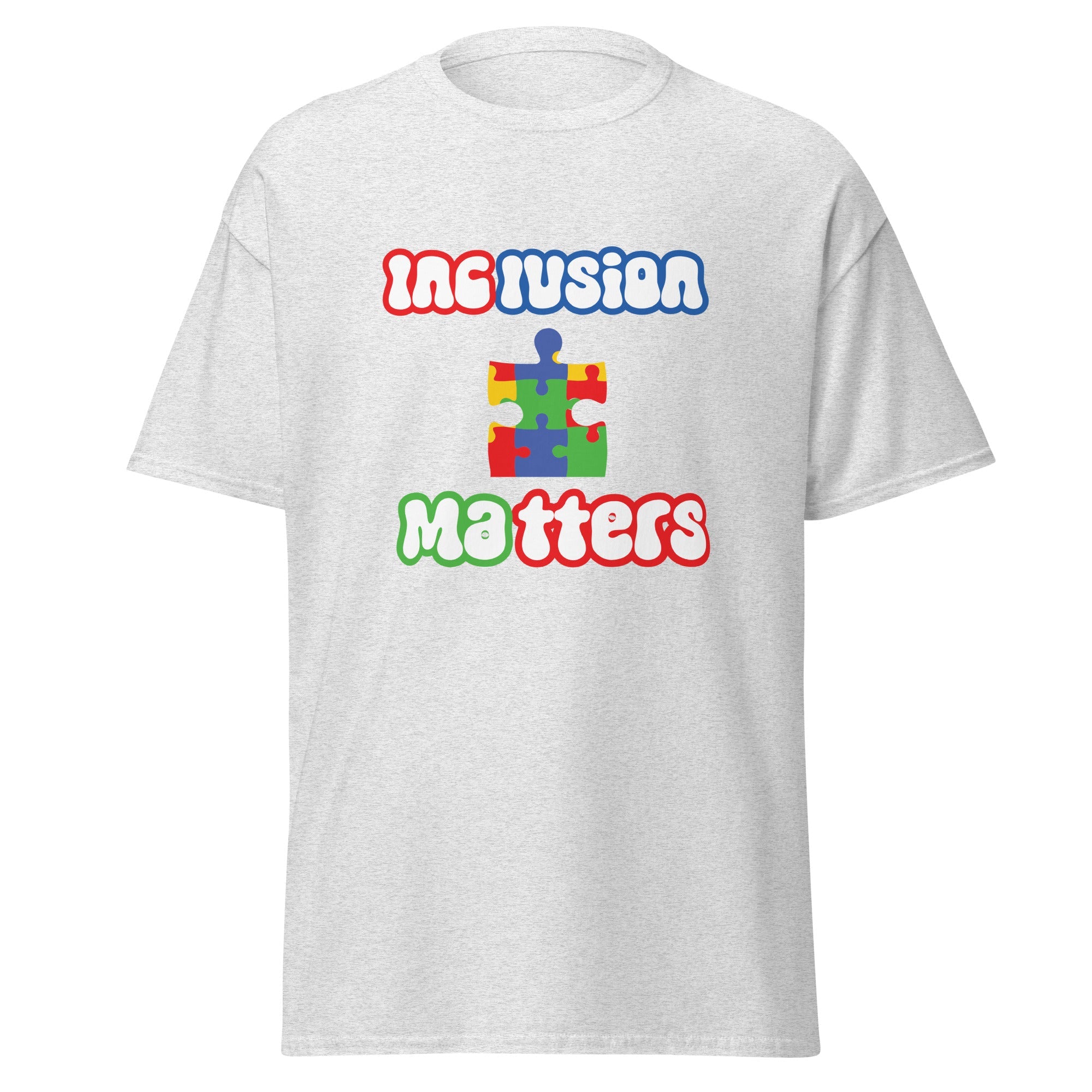 Autism Inclusion Matters Mens Custom T Shirt - Kicks Shoelaces