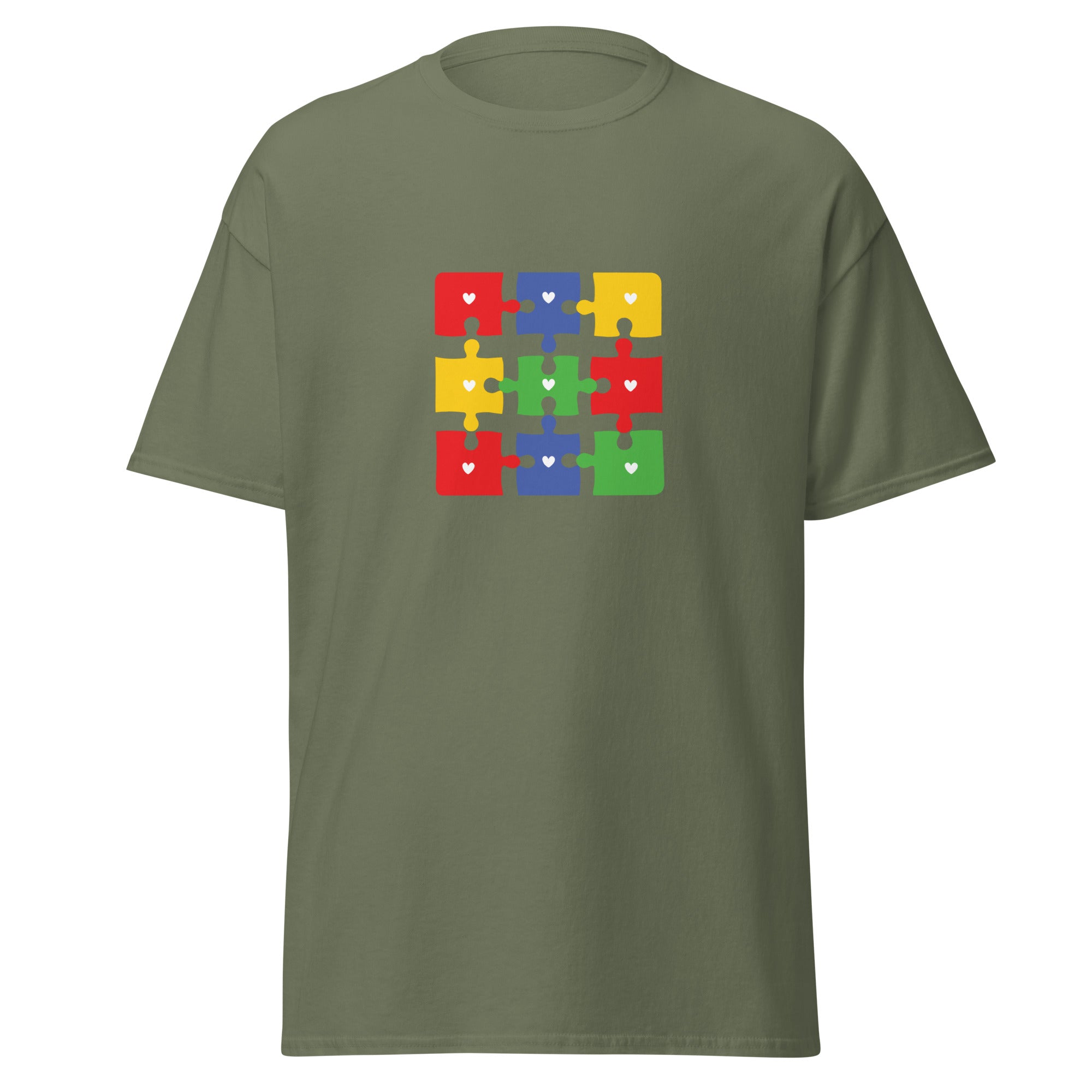 Autism Jigsaw Mens Custom T Shirt - Kicks Shoelaces