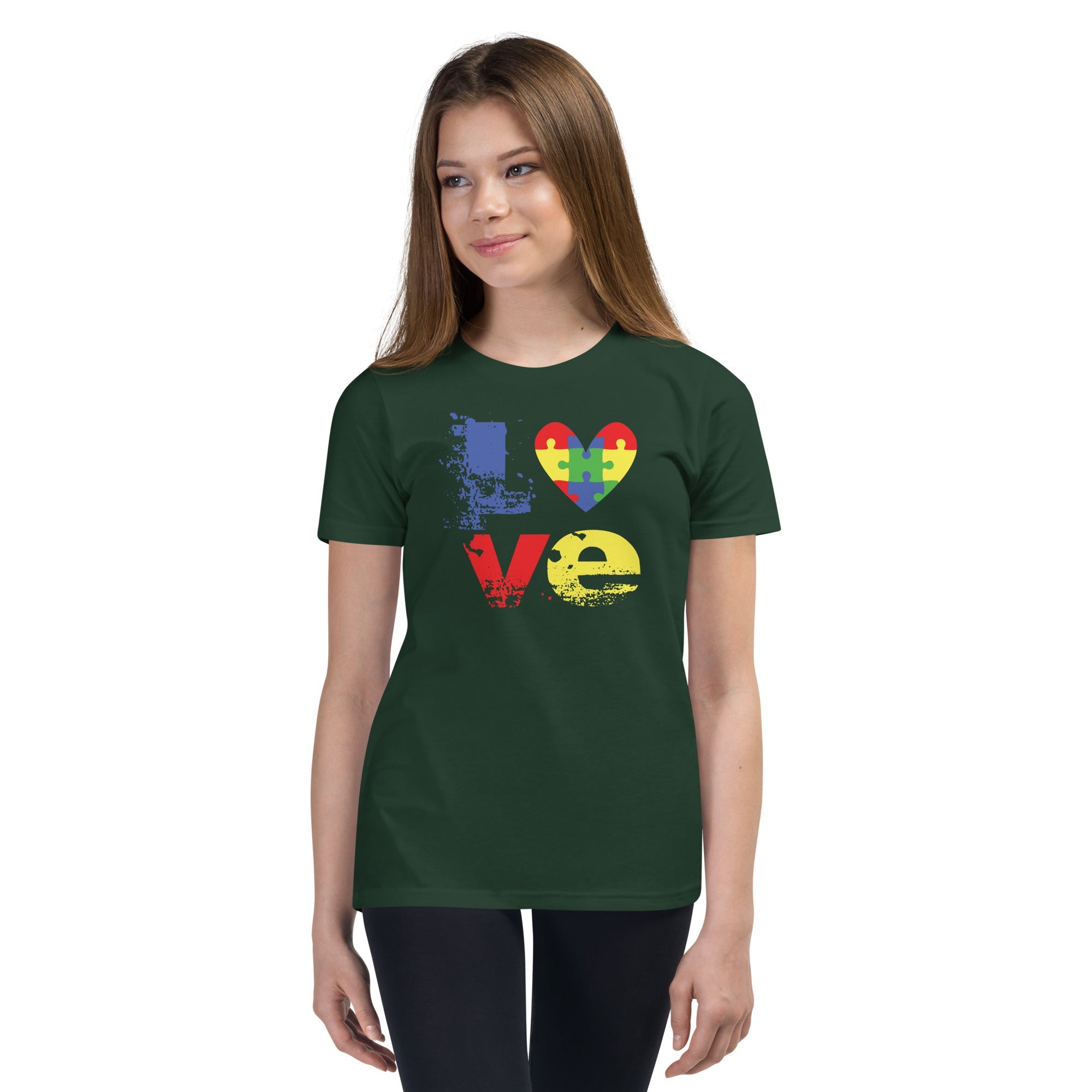 Autism Love Youth Graphic Tees - Kicks Shoelaces