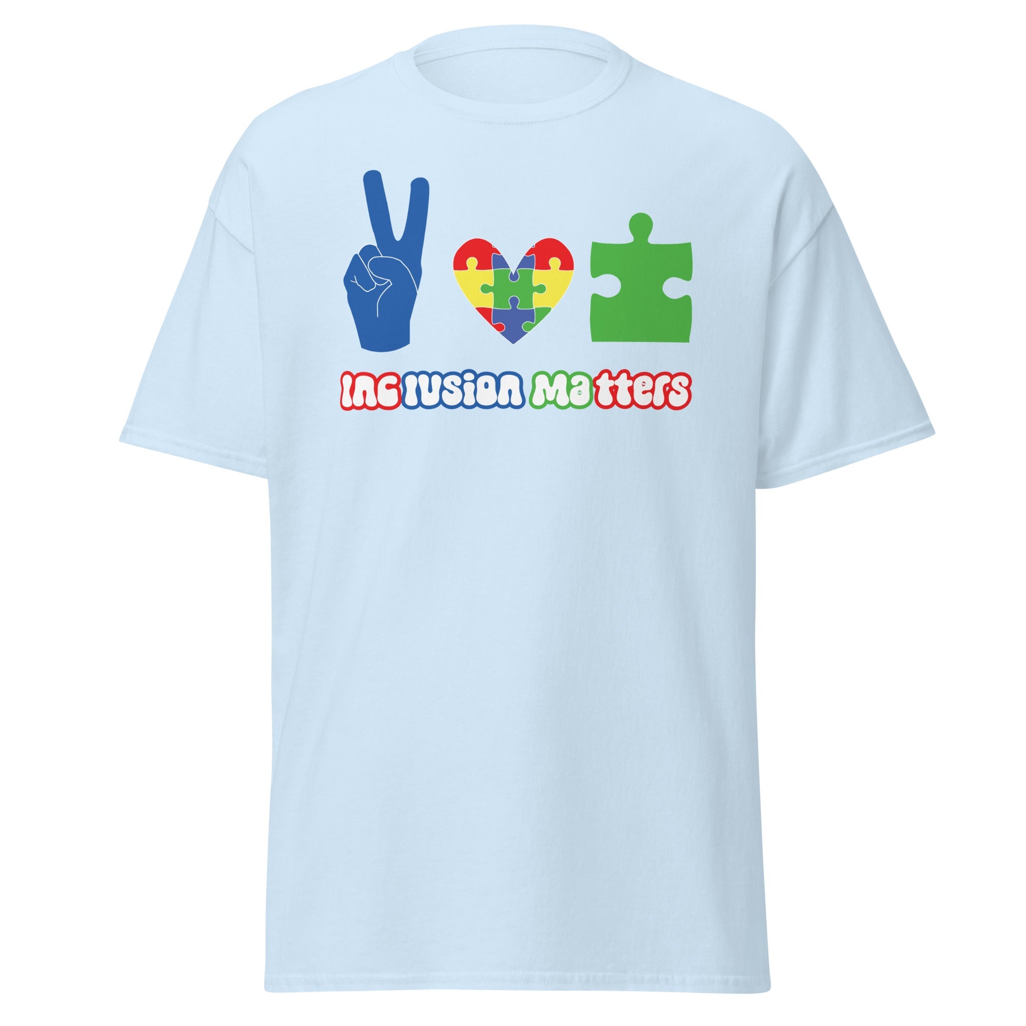 Autism Peace Mens Custom T Shirt - Kicks Shoelaces