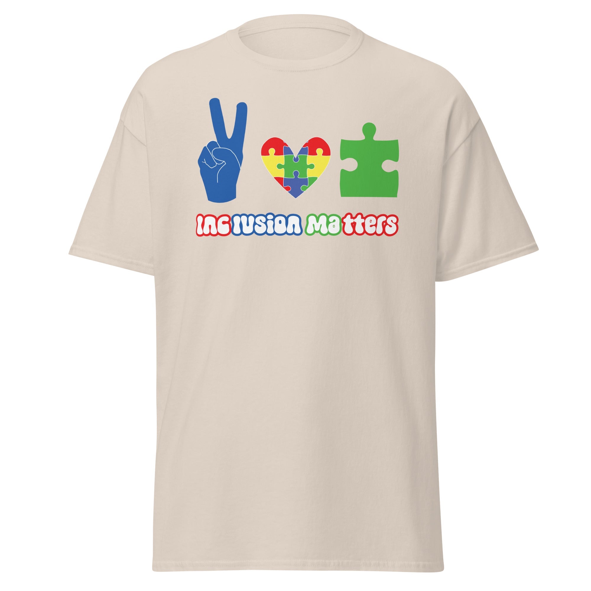 Autism Peace Mens Custom T Shirt - Kicks Shoelaces