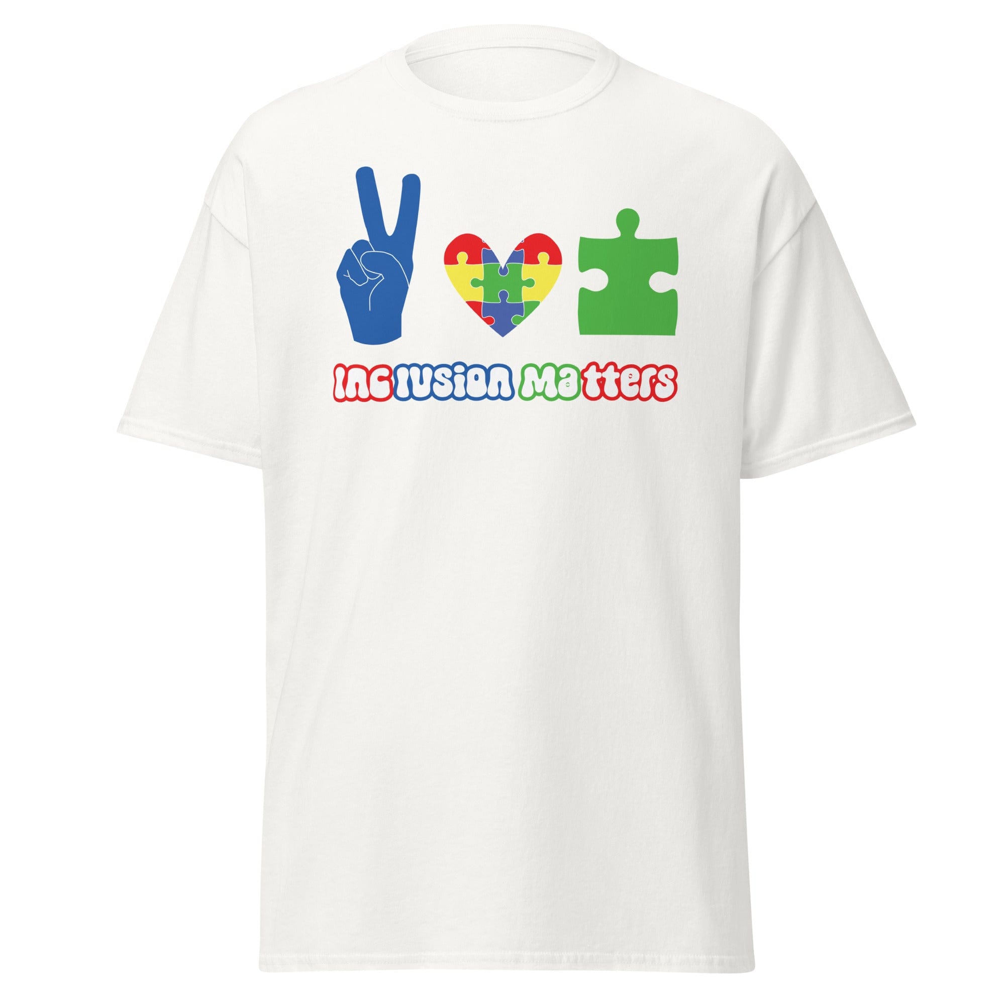 Autism Peace Mens Custom T Shirt - Kicks Shoelaces