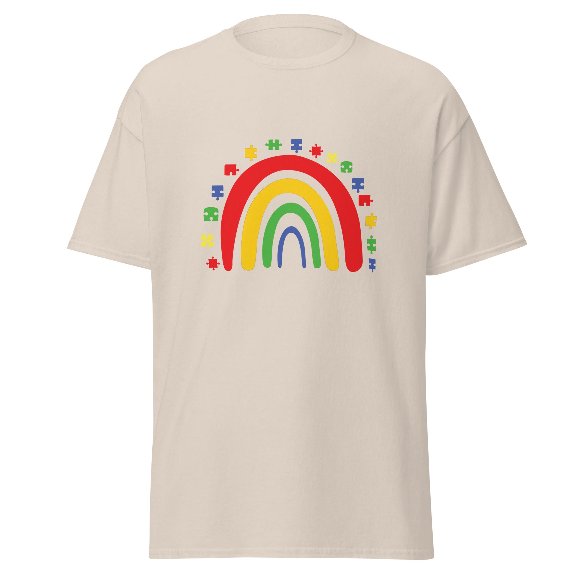 Autism Rainbow Mens Custom T Shirt - Kicks Shoelaces