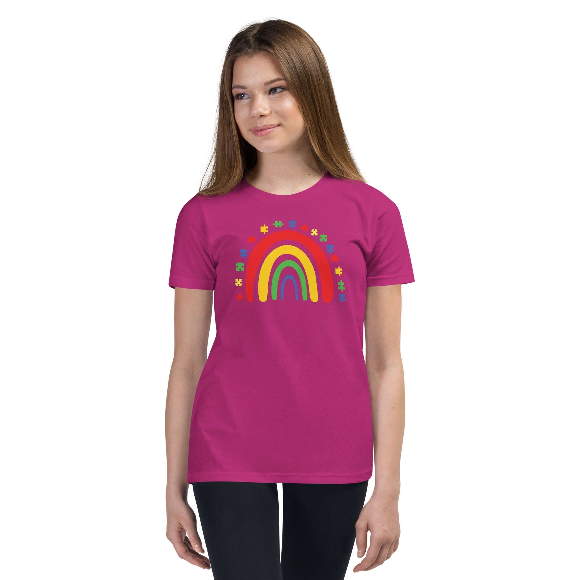 Autism Rainbow Youth Graphic Tees - Kicks Shoelaces