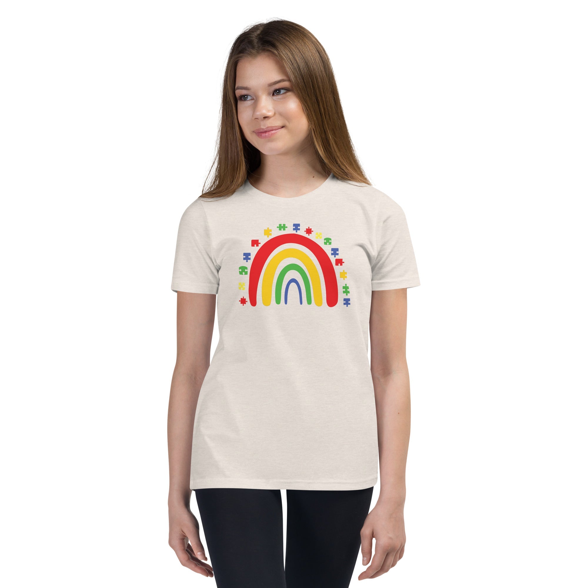 Autism Rainbow Youth Graphic Tees - Kicks Shoelaces