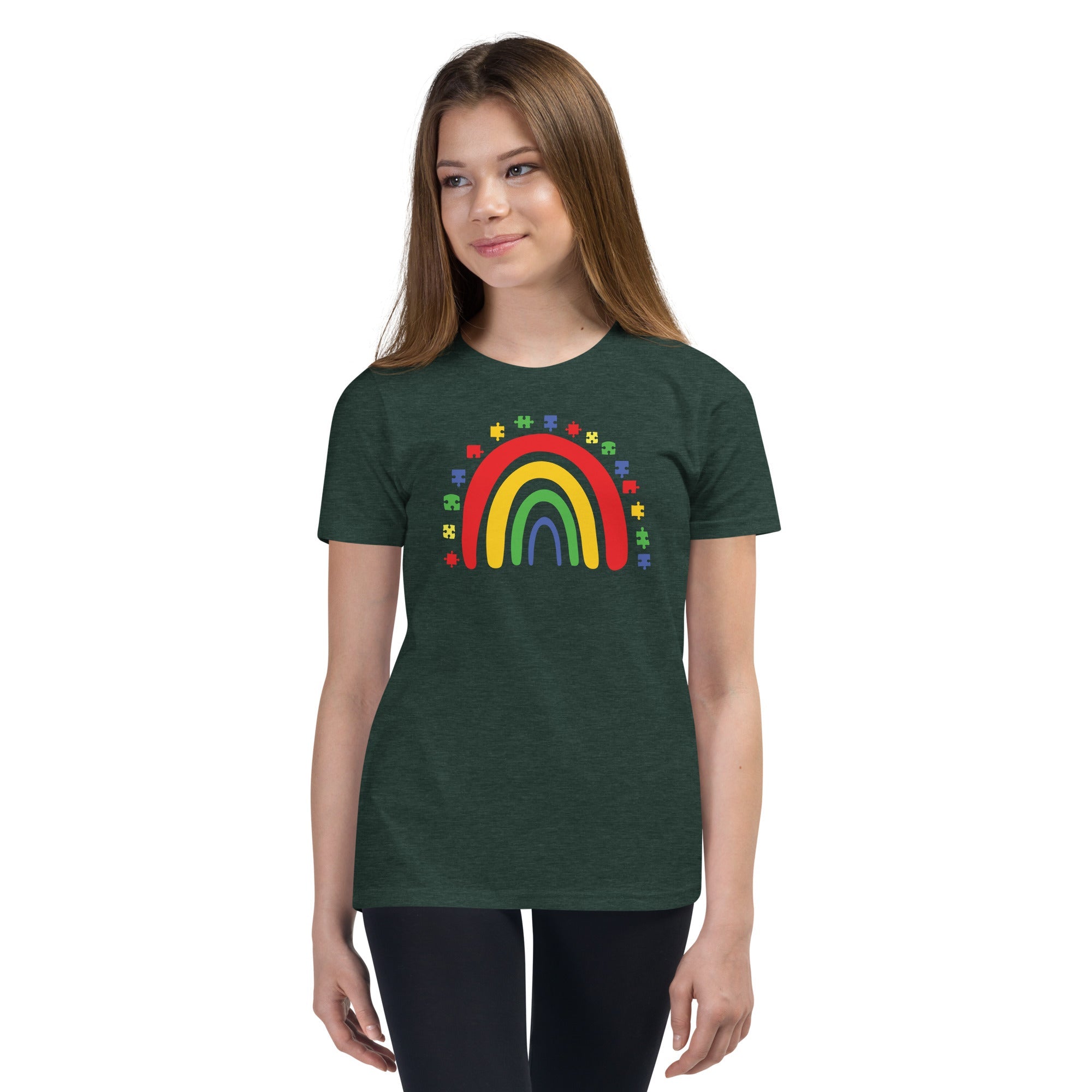 Autism Rainbow Youth Graphic Tees - Kicks Shoelaces