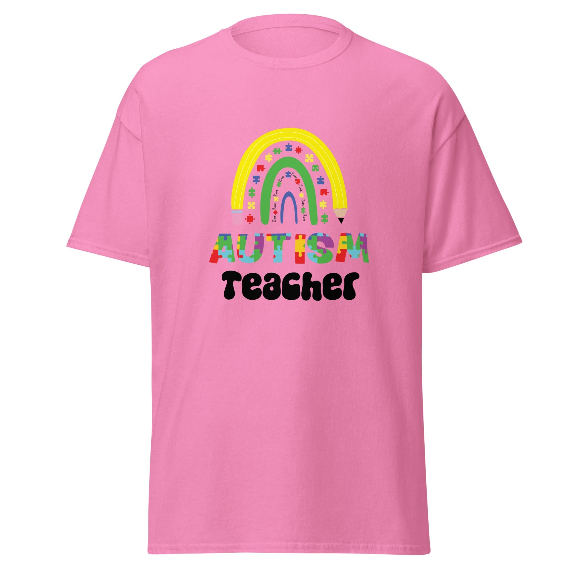 Autism Teacher Mens Custom T Shirt - Kicks Shoelaces