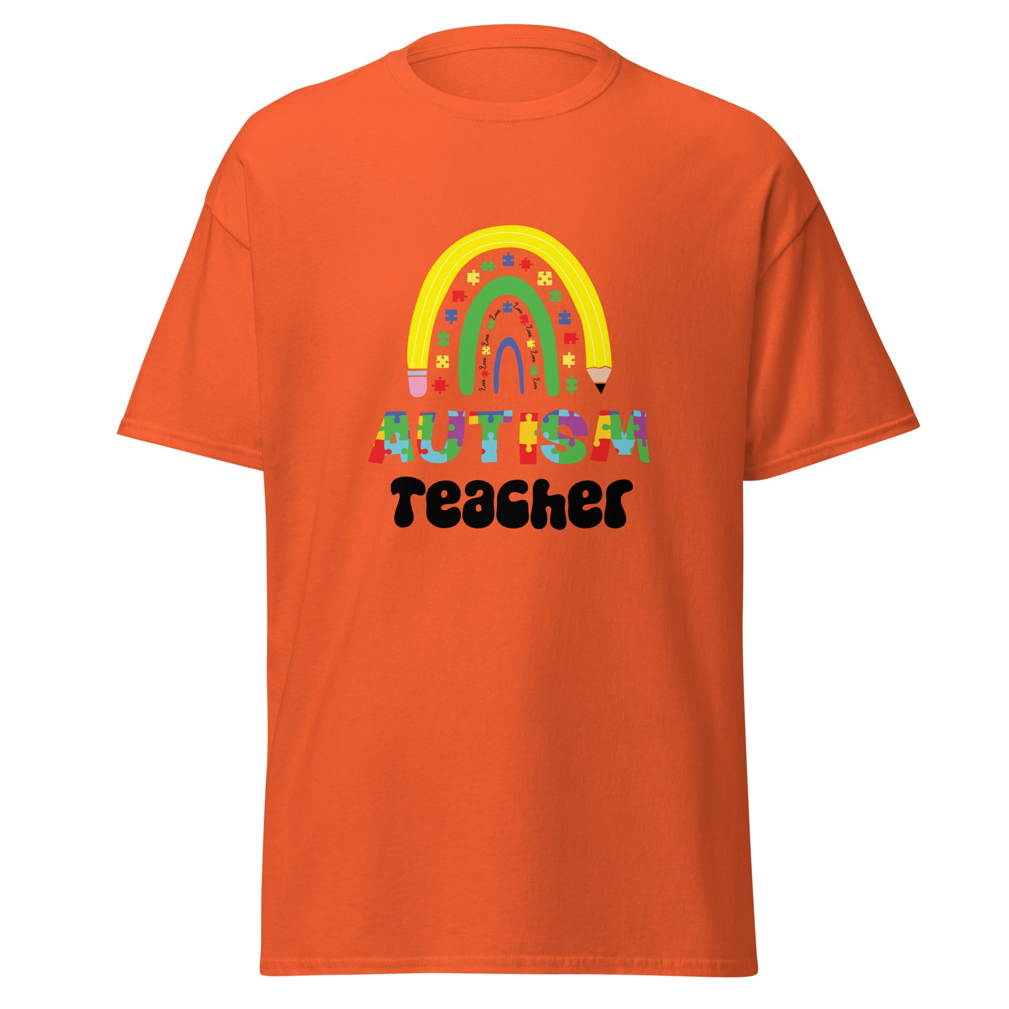 Autism Teacher Mens Custom T Shirt - Kicks Shoelaces