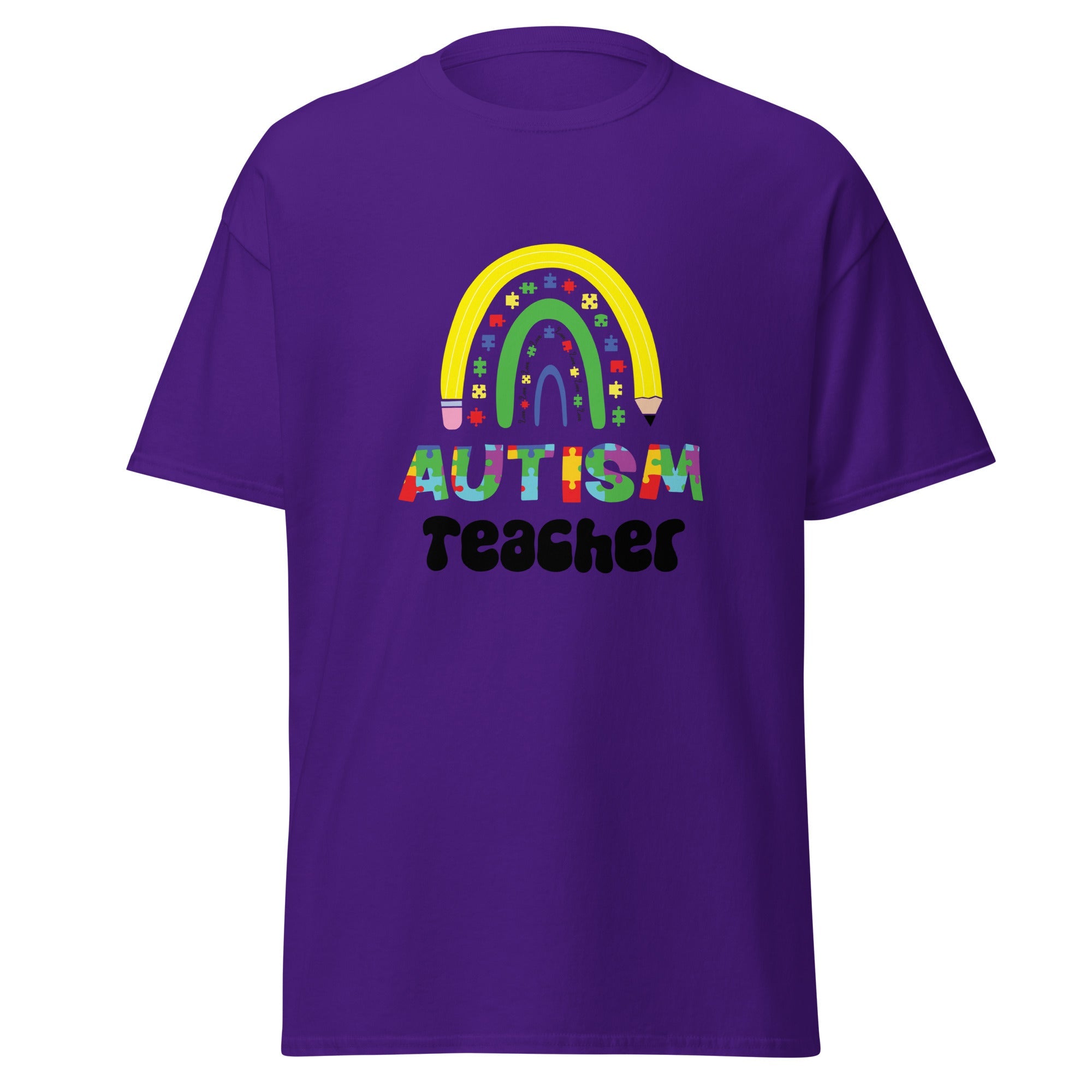 Autism Teacher Mens Custom T Shirt - Kicks Shoelaces