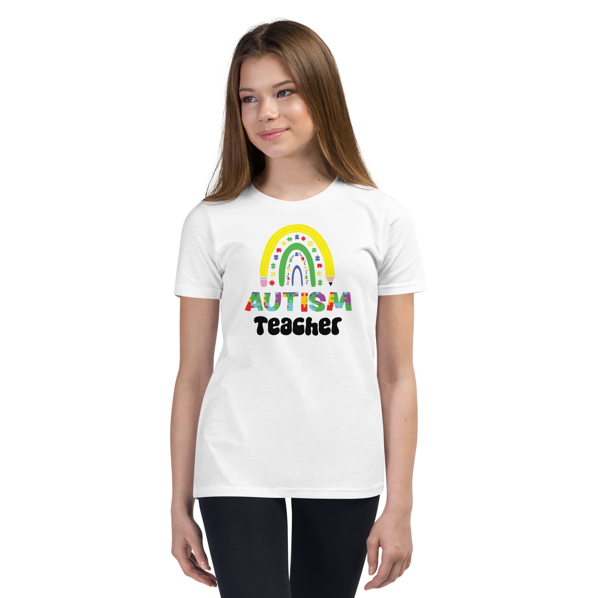 Autism Teacher Youth Graphic Tees - Kicks Shoelaces