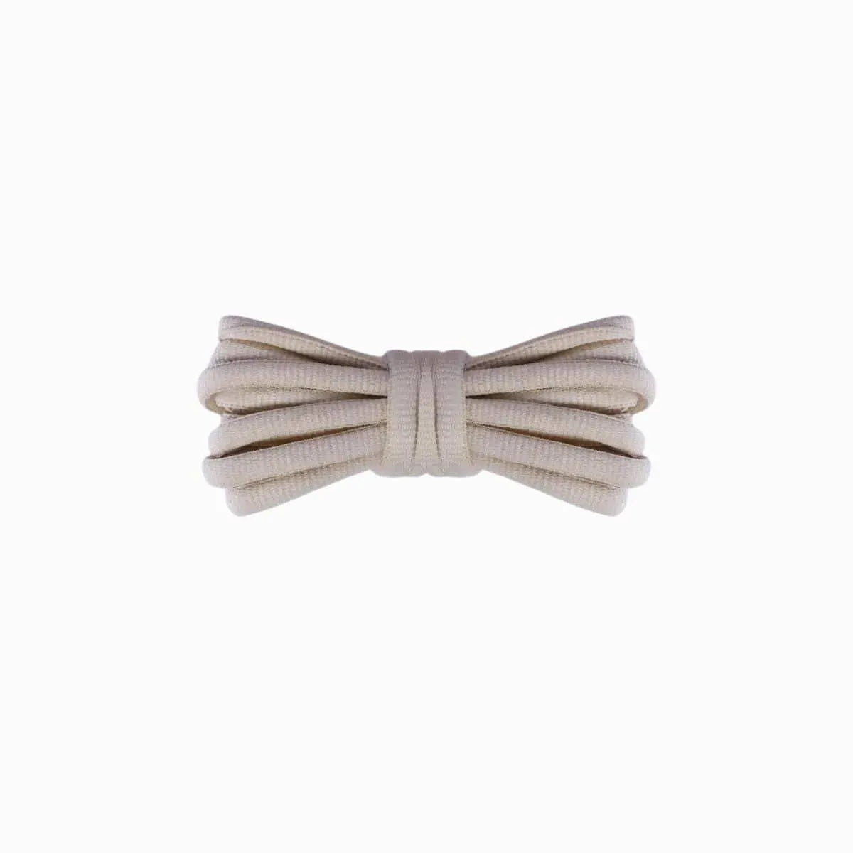 Beige Nike Vomero 5 replacement laces, oval laces by Kicks Shoelaces.
