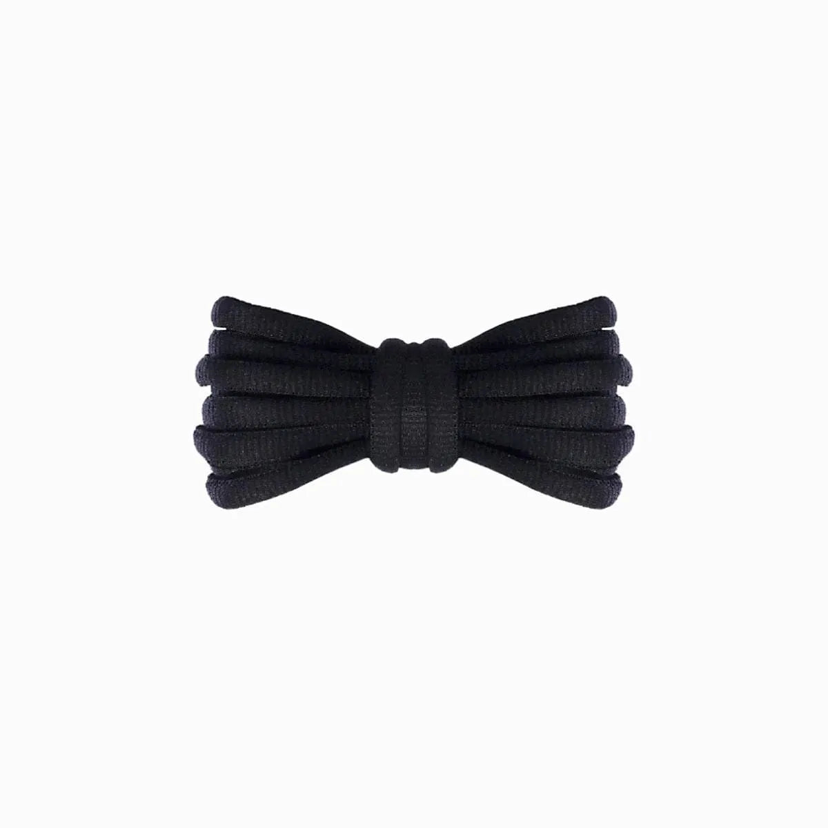 Black Nike Vomero 5 replacement laces, oval laces by Kicks Shoelaces.