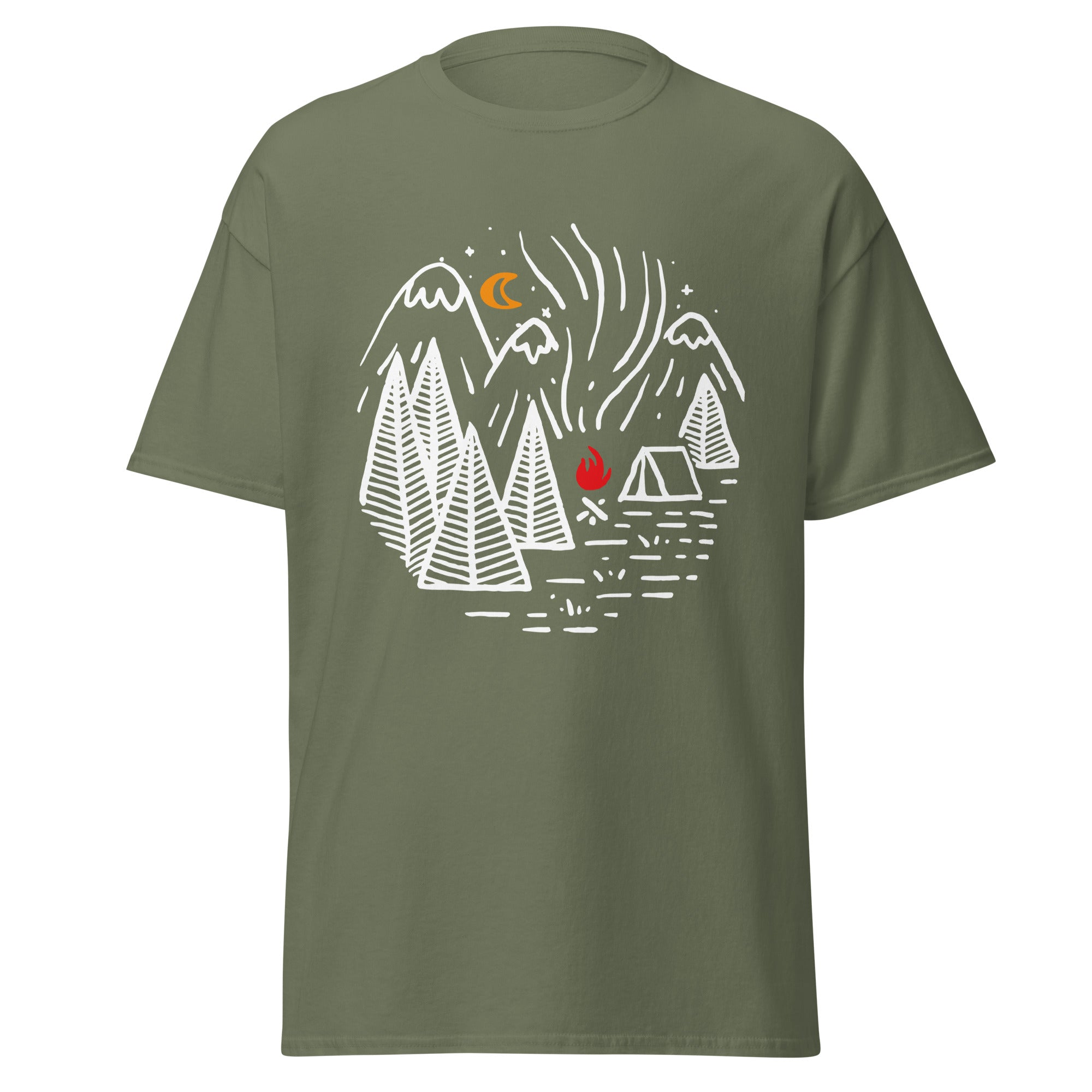 Camping Mens Graphic Tee - Kicks Shoelaces