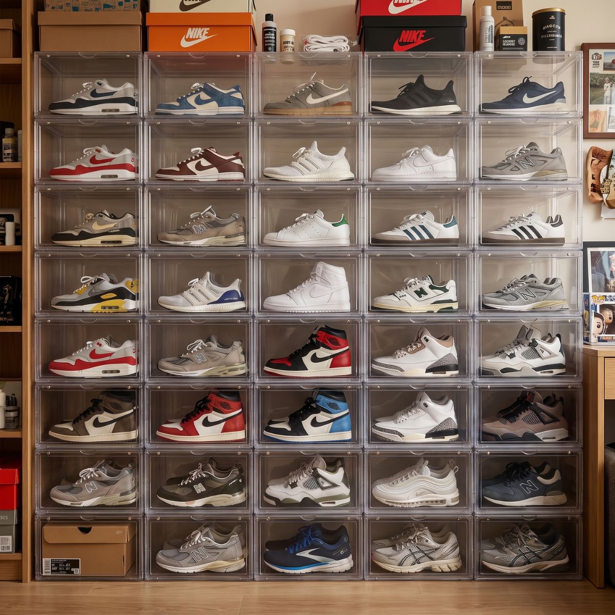 Premium Clear Shoe Boxes