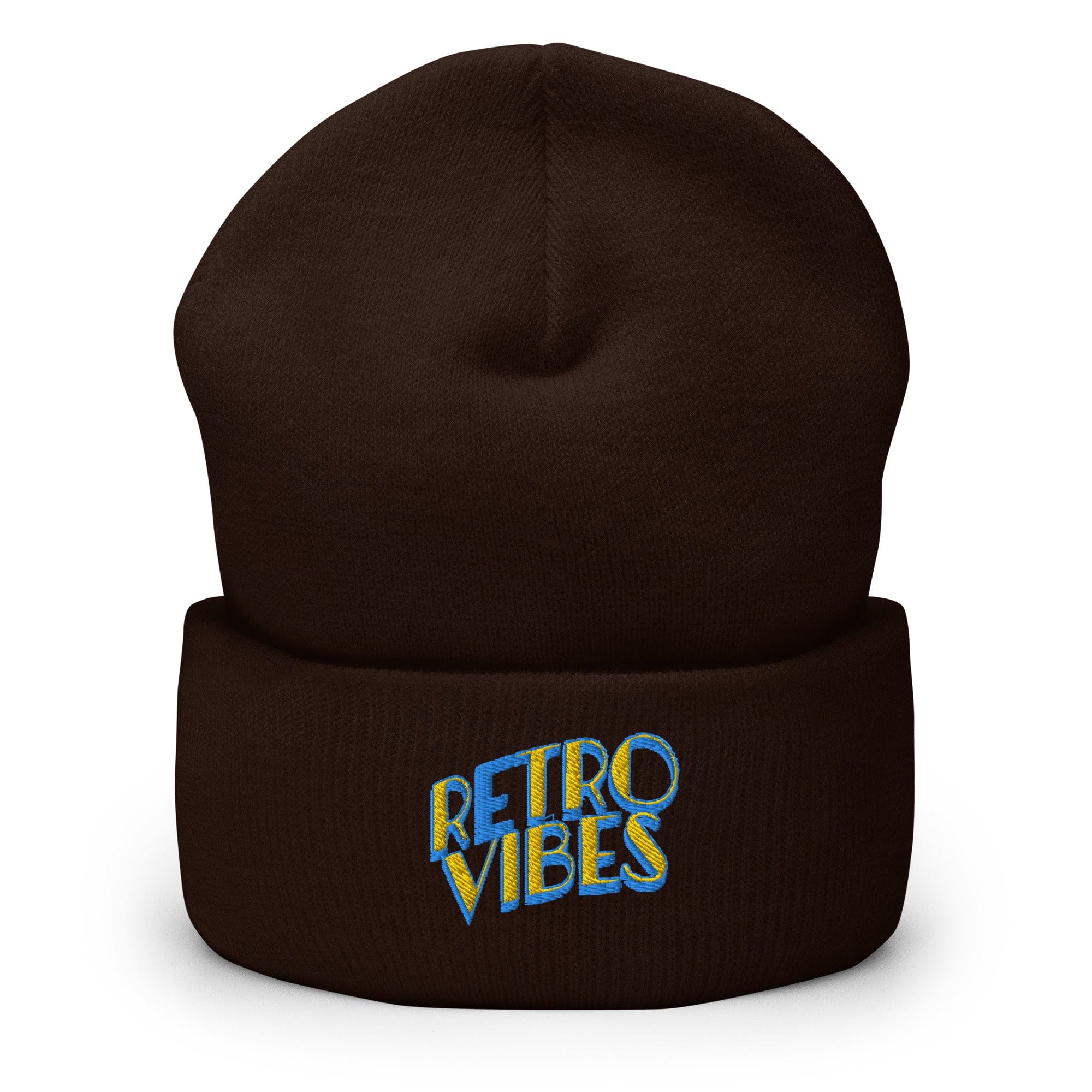 Retro Vibes Cuffed Beanie