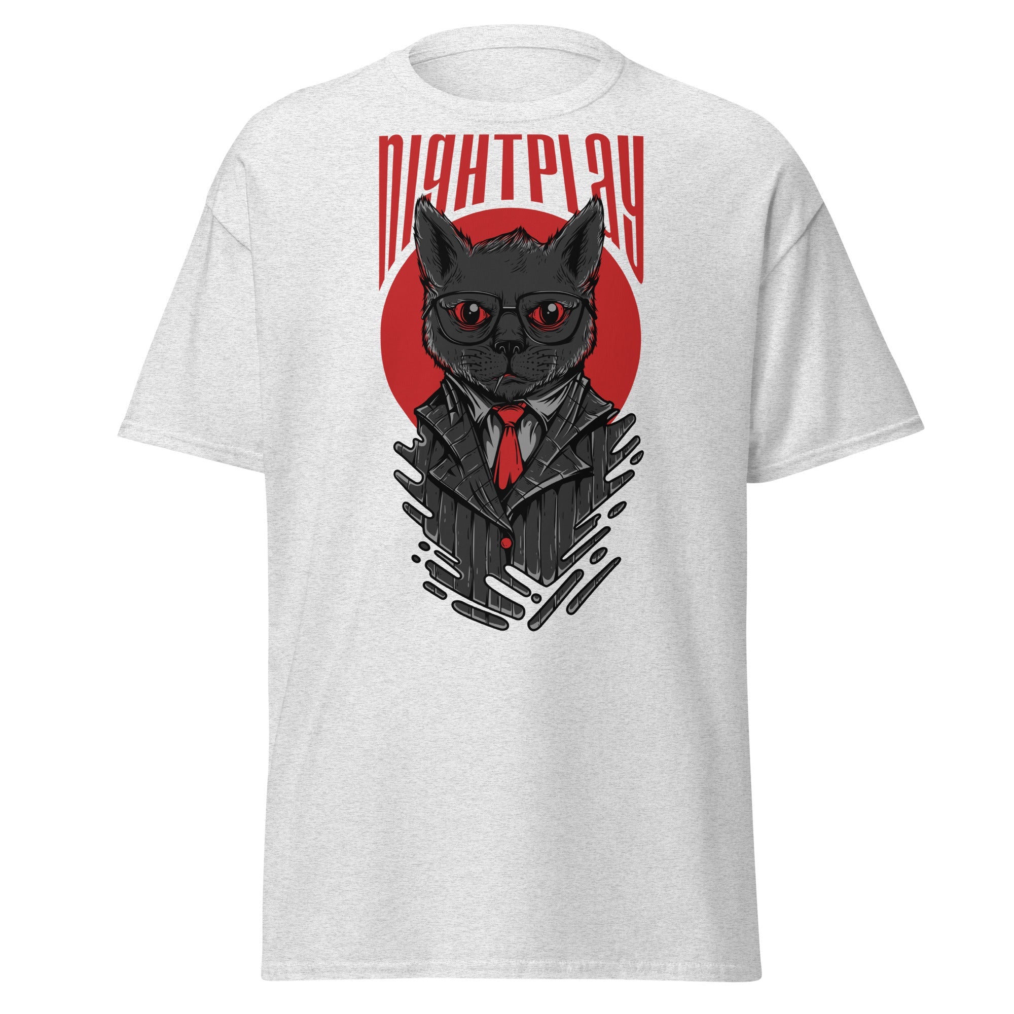 Feline Night Prowler Mens Graphic Tee - Kicks Shoelaces