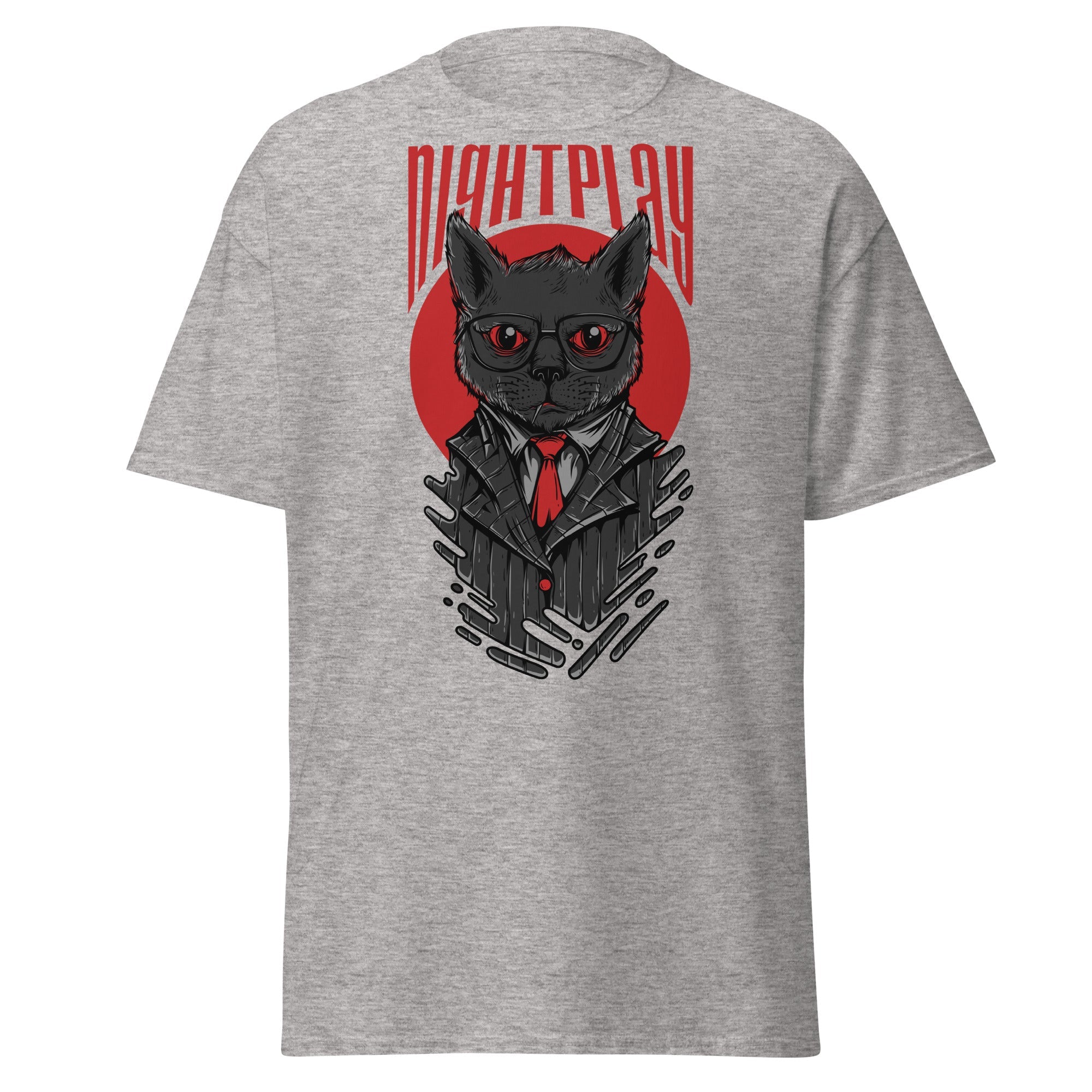 Feline Night Prowler Mens Graphic Tee - Kicks Shoelaces