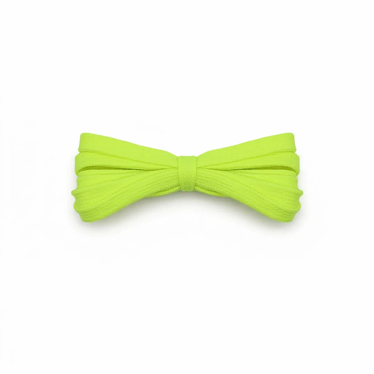 Fluorescent green shoe laces for New Balance 9060 sneakers by Kicks Shoelaces