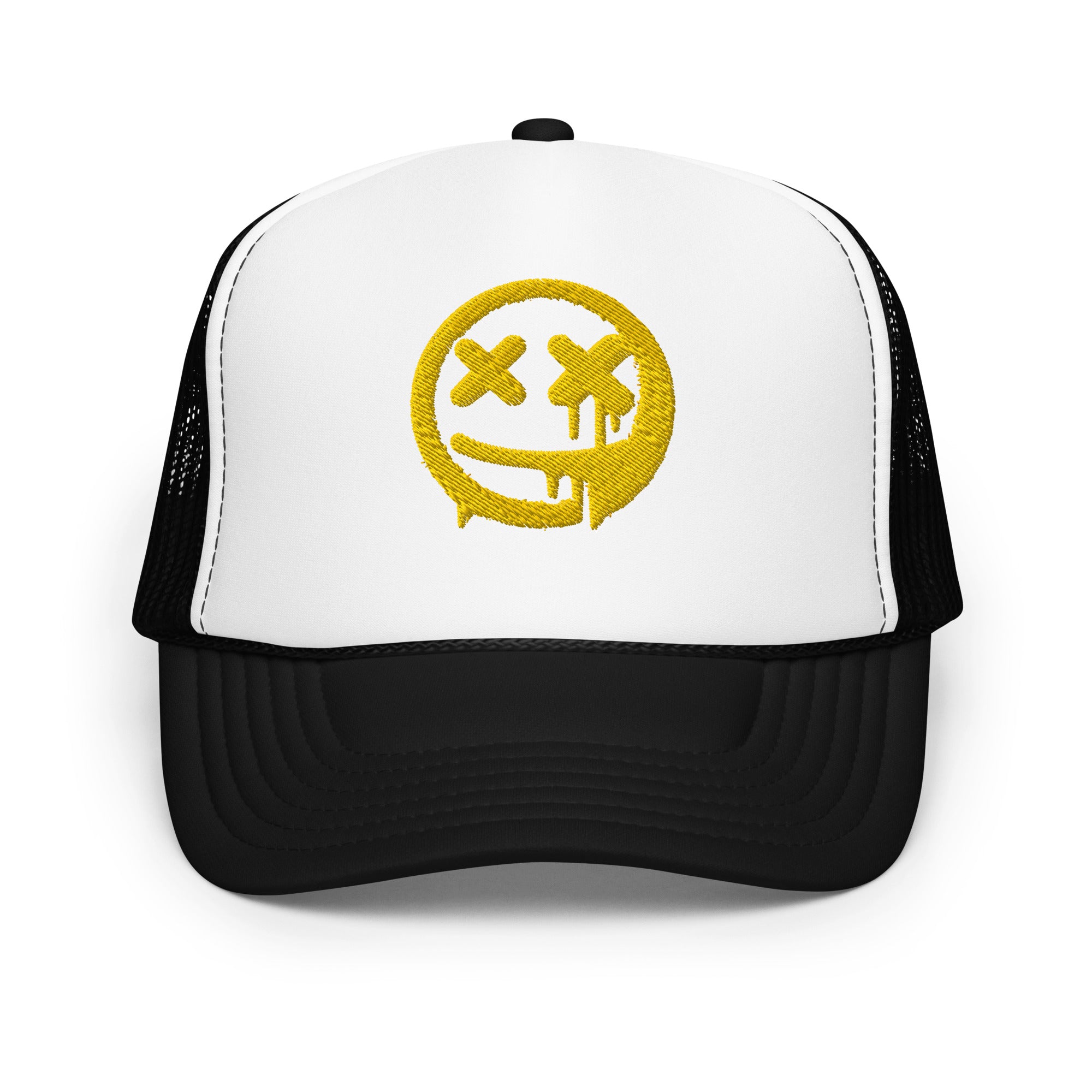 Smiley Face Meltdown Foam Trucker Hat