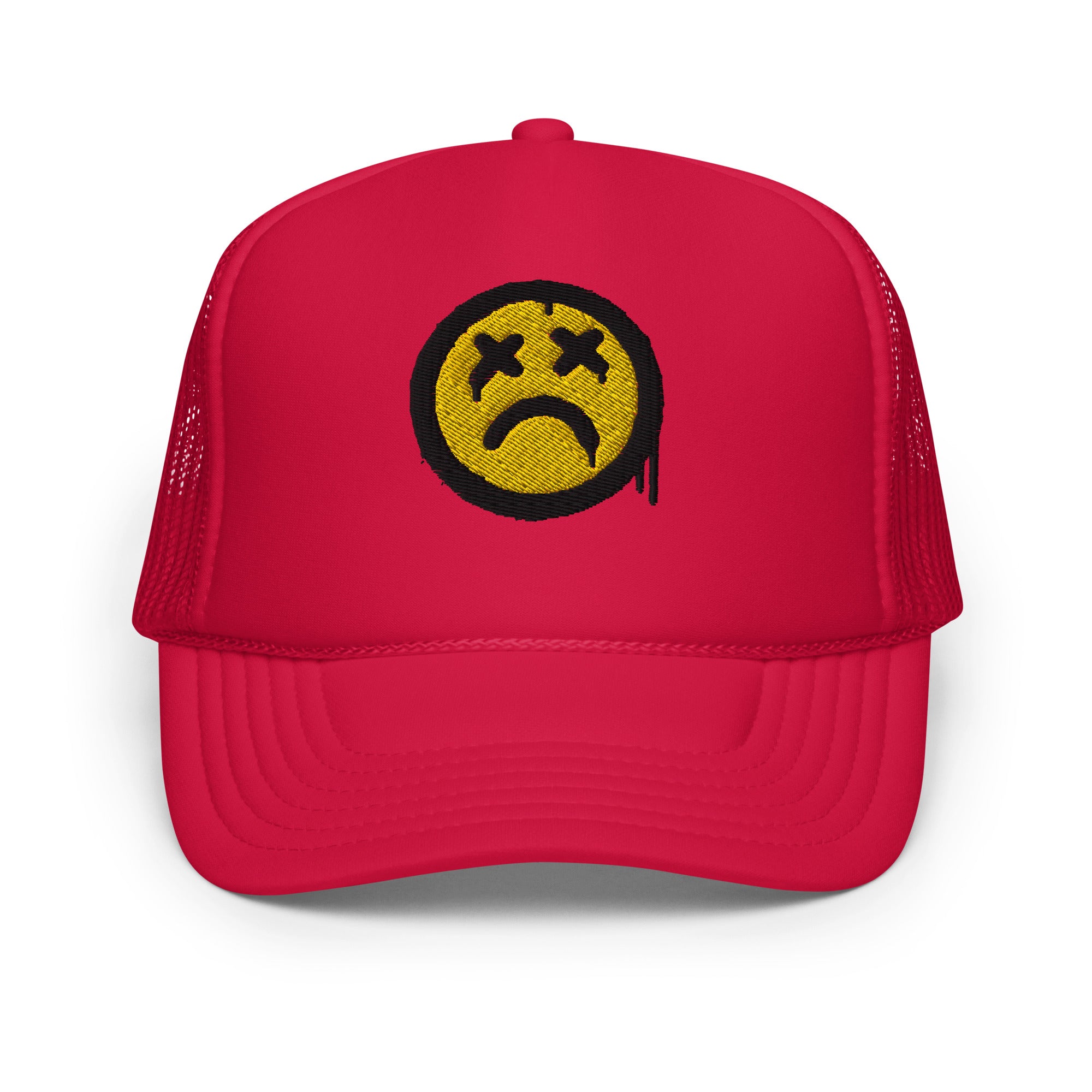 Sad Face Foam Trucker Hat