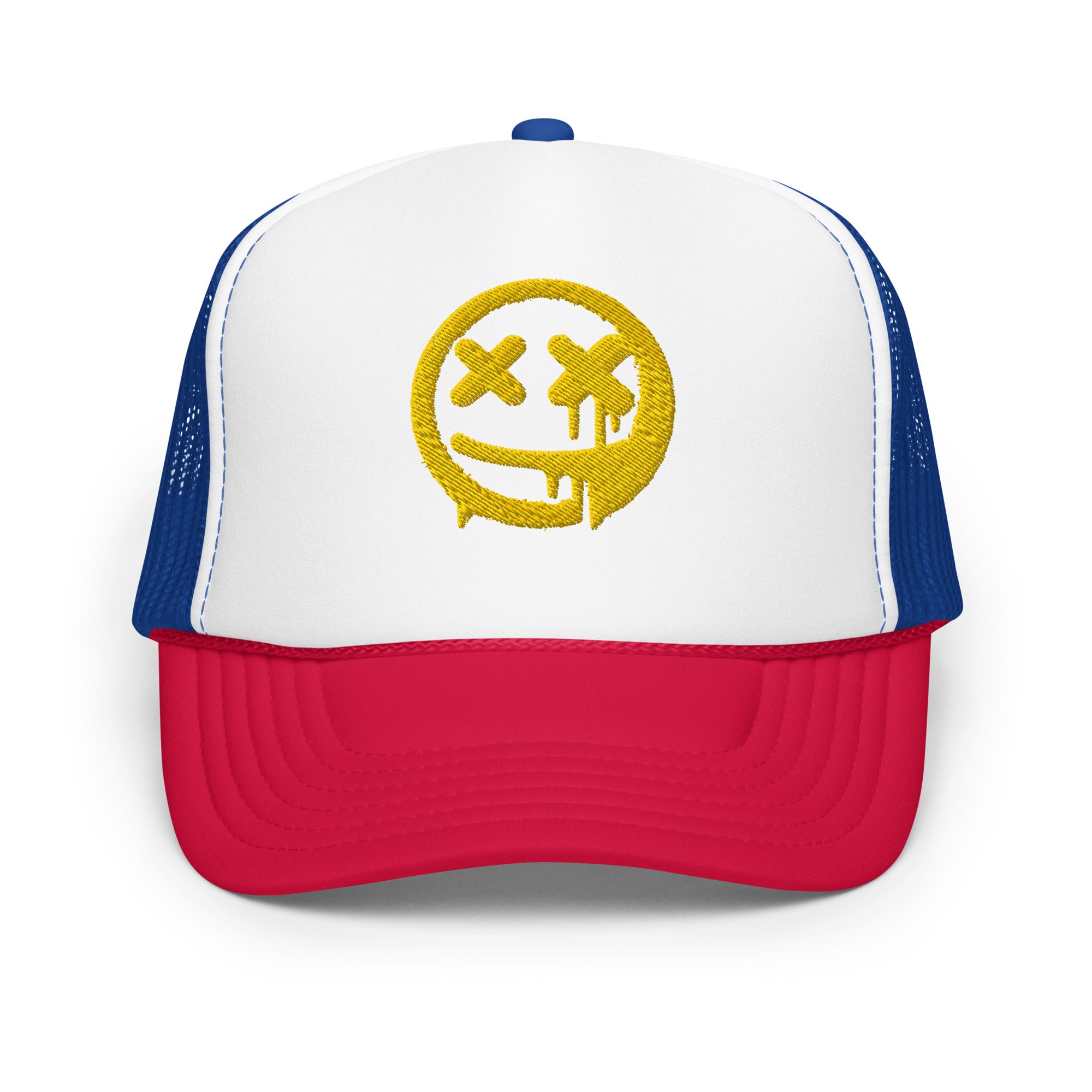 Smiley Face Meltdown Foam Trucker Hat