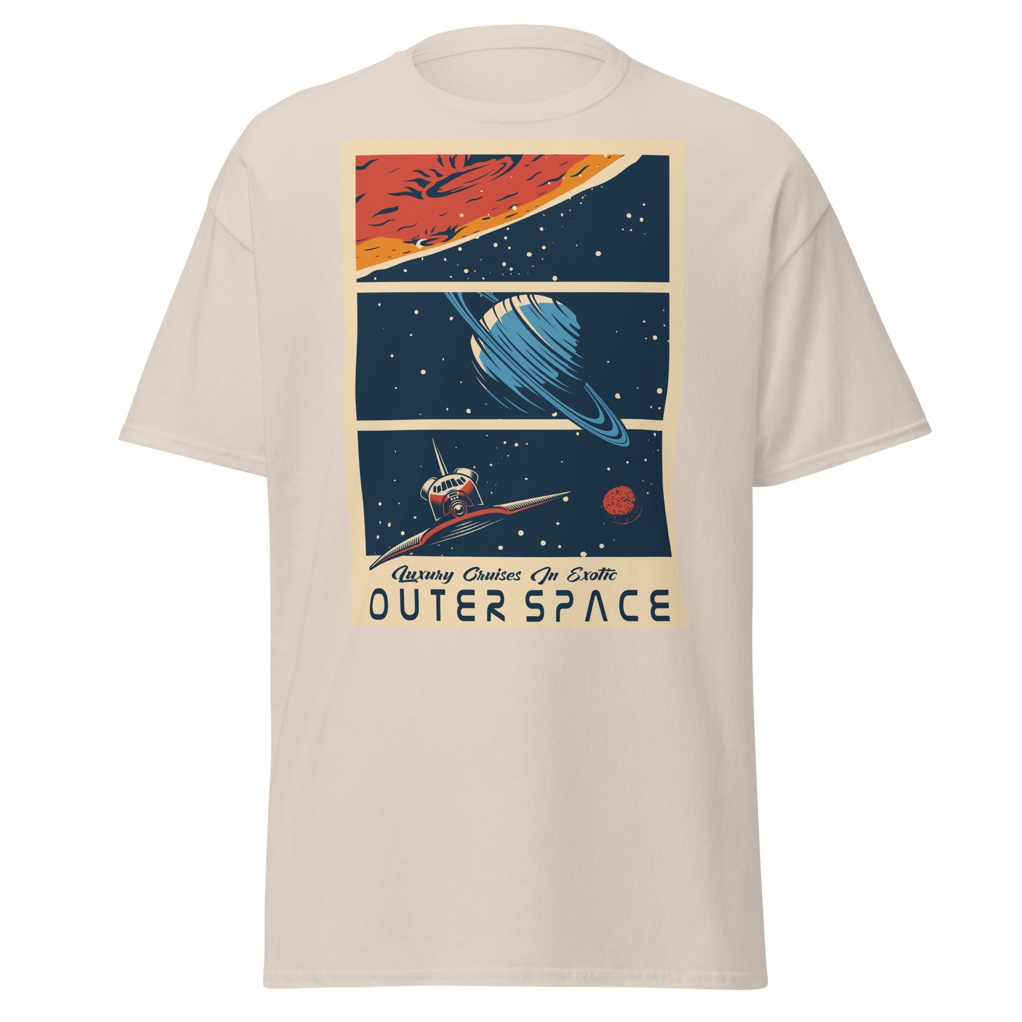 Galactic Adventure Mens Graphic Space Tee - Kicks Shoelaces