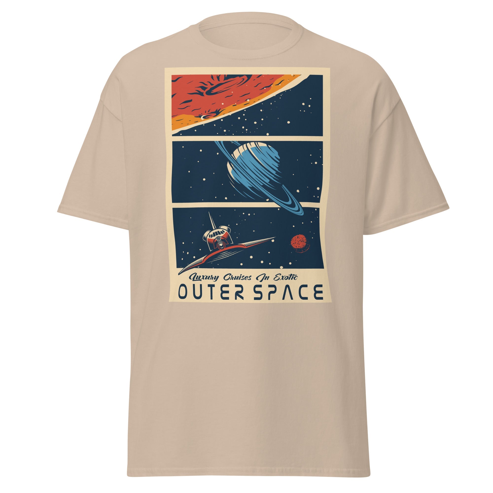 Galactic Adventure Mens Graphic Space Tee - Kicks Shoelaces