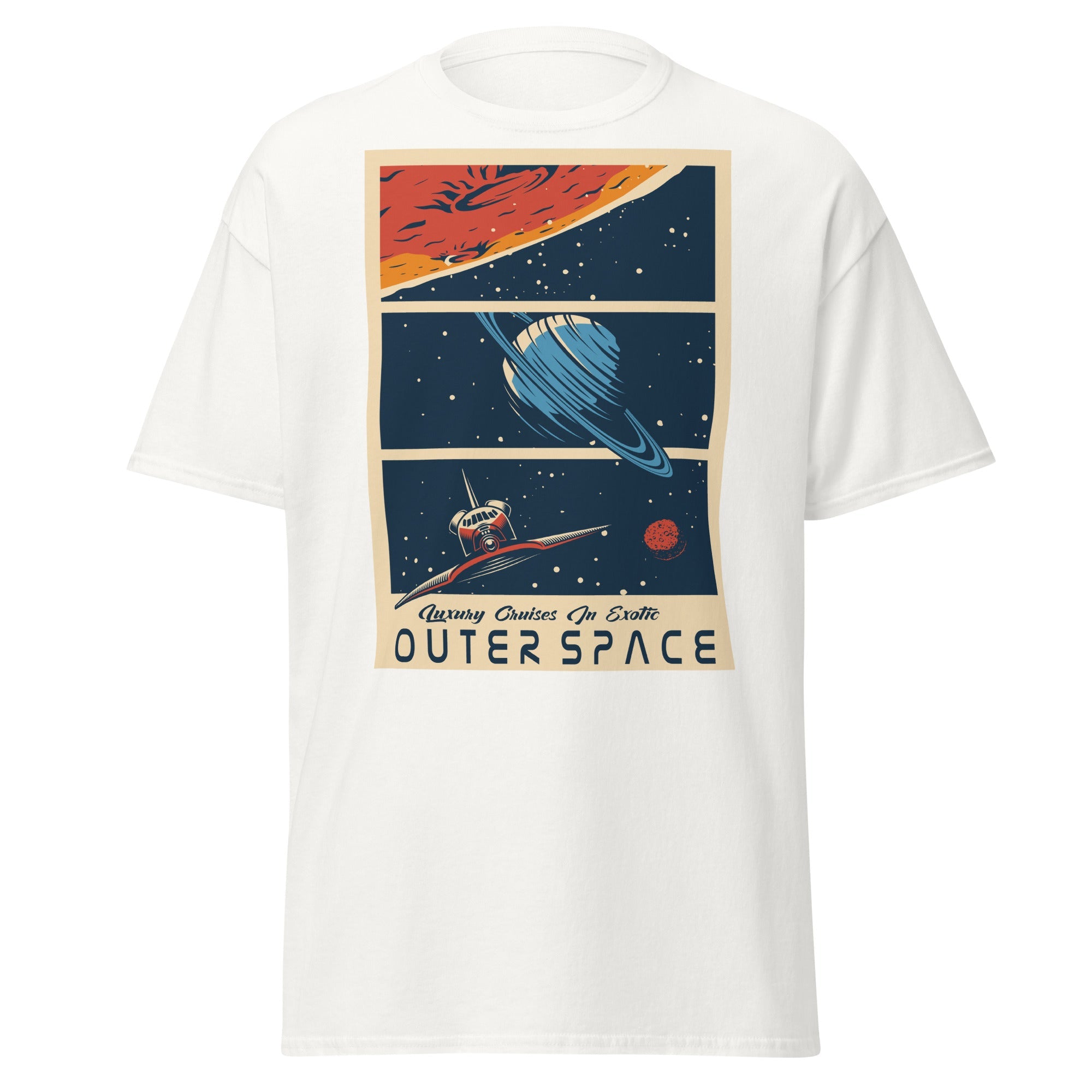 Galactic Adventure Mens Graphic Space Tee - Kicks Shoelaces