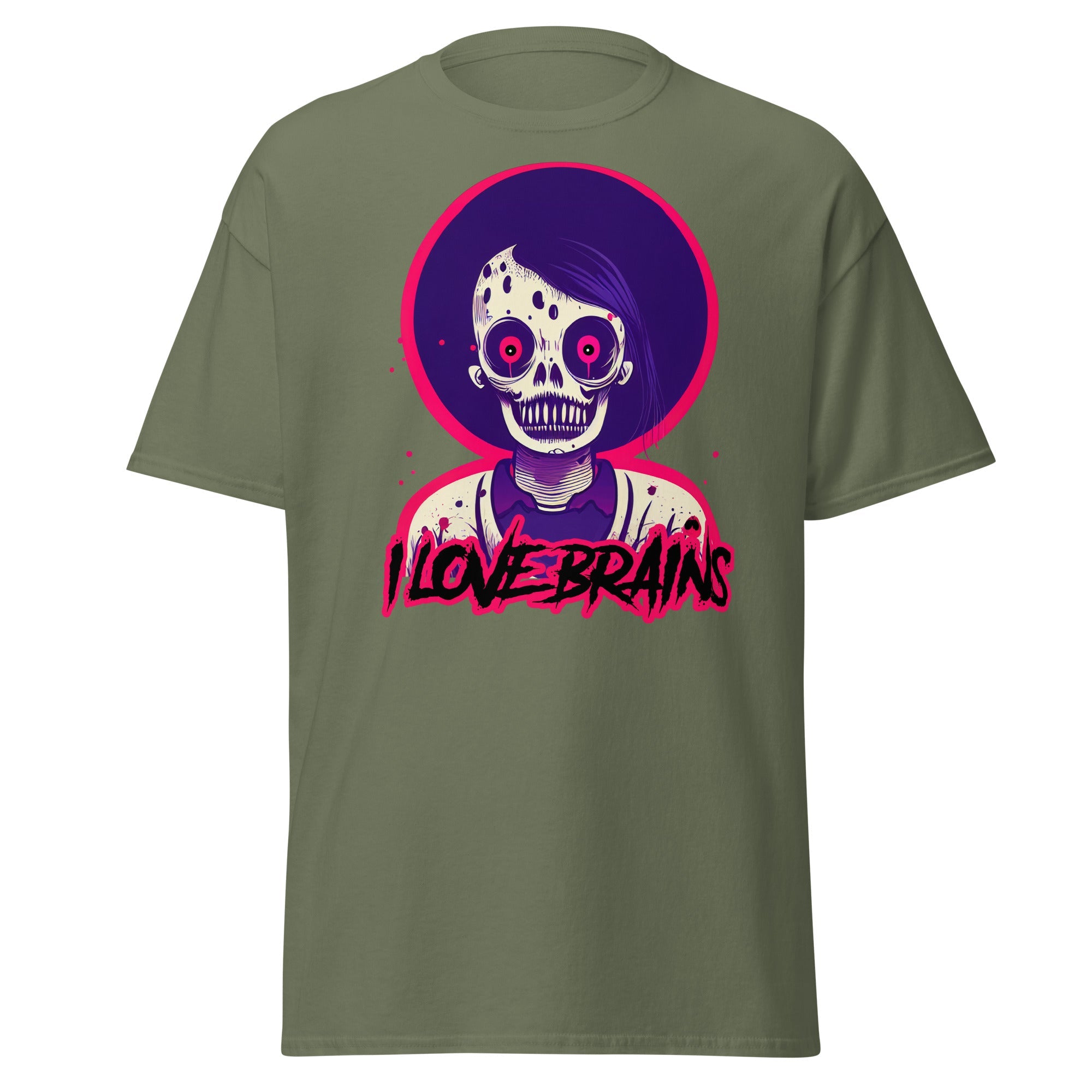 I Love Brains Mens Graphic Zombie Tee - Kicks Shoelaces