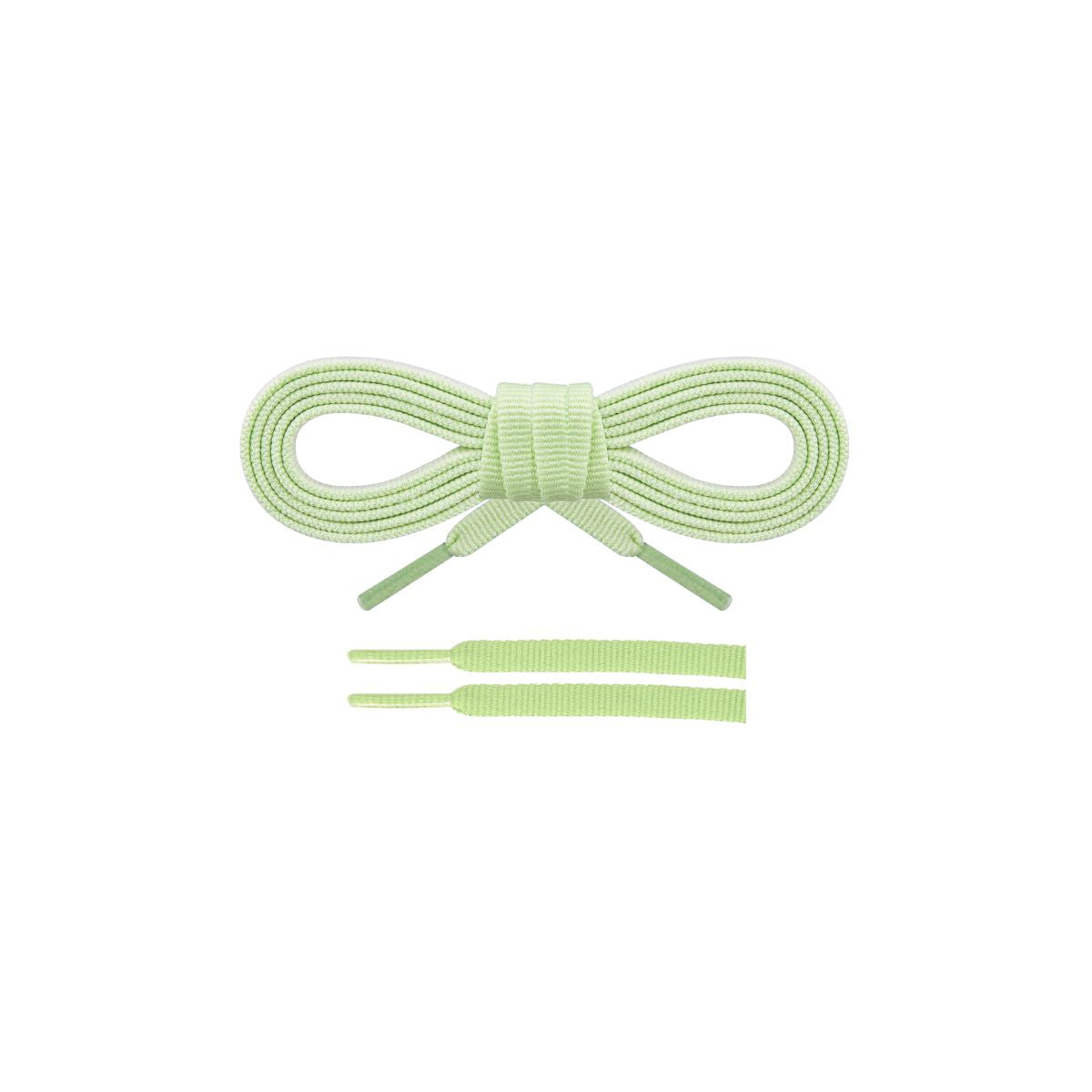 Light green runners shoelaces for New Balance Fresh Foam 1080 running shoes,durable laces designed for daily training by Kicks Shoelaces.