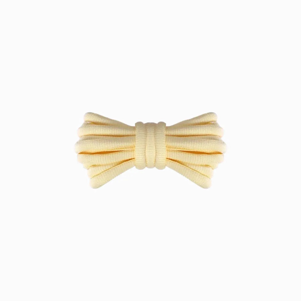 Light yellow Nike Zoom Vomero 5 replacement laces, oval laces by Kicks Shoelaces.