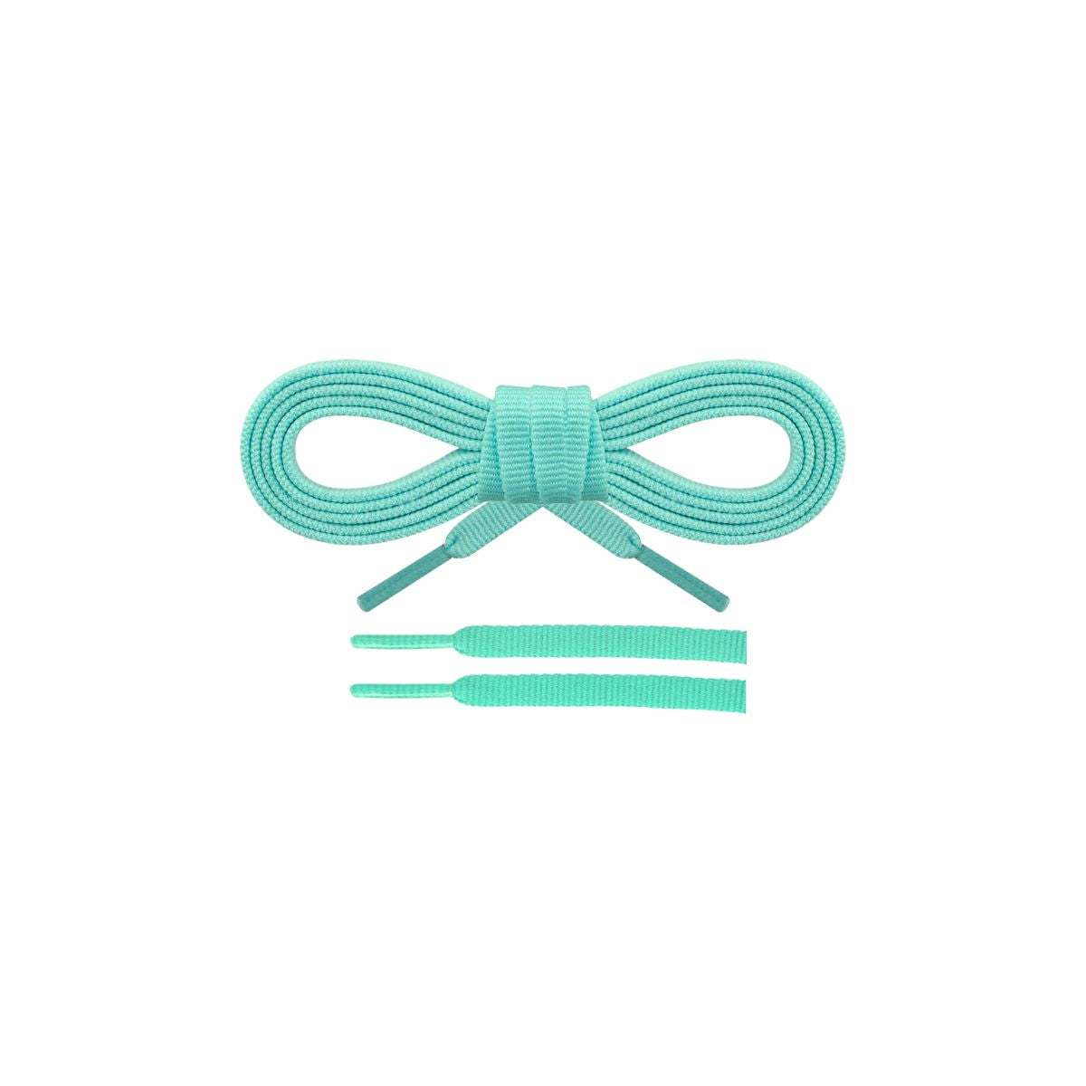 Mint shoelaces for running shoes, durable and secure replacement laces designed for daily runs and training by Kicks Shoelaces.