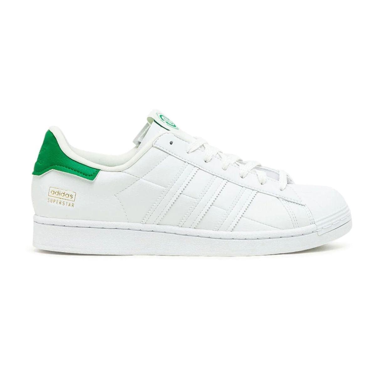 Adidas Superstar with white replacement shoelaces by Kicks Shoelaces