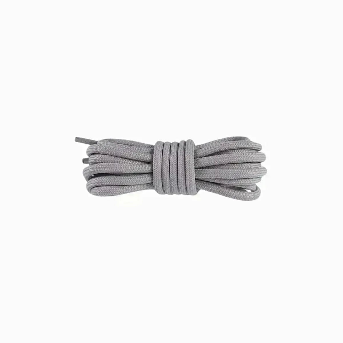 Cloud grey replacement rope laces for Yeezy 350 Tail Light sneakers by Kicks Shoelaces.