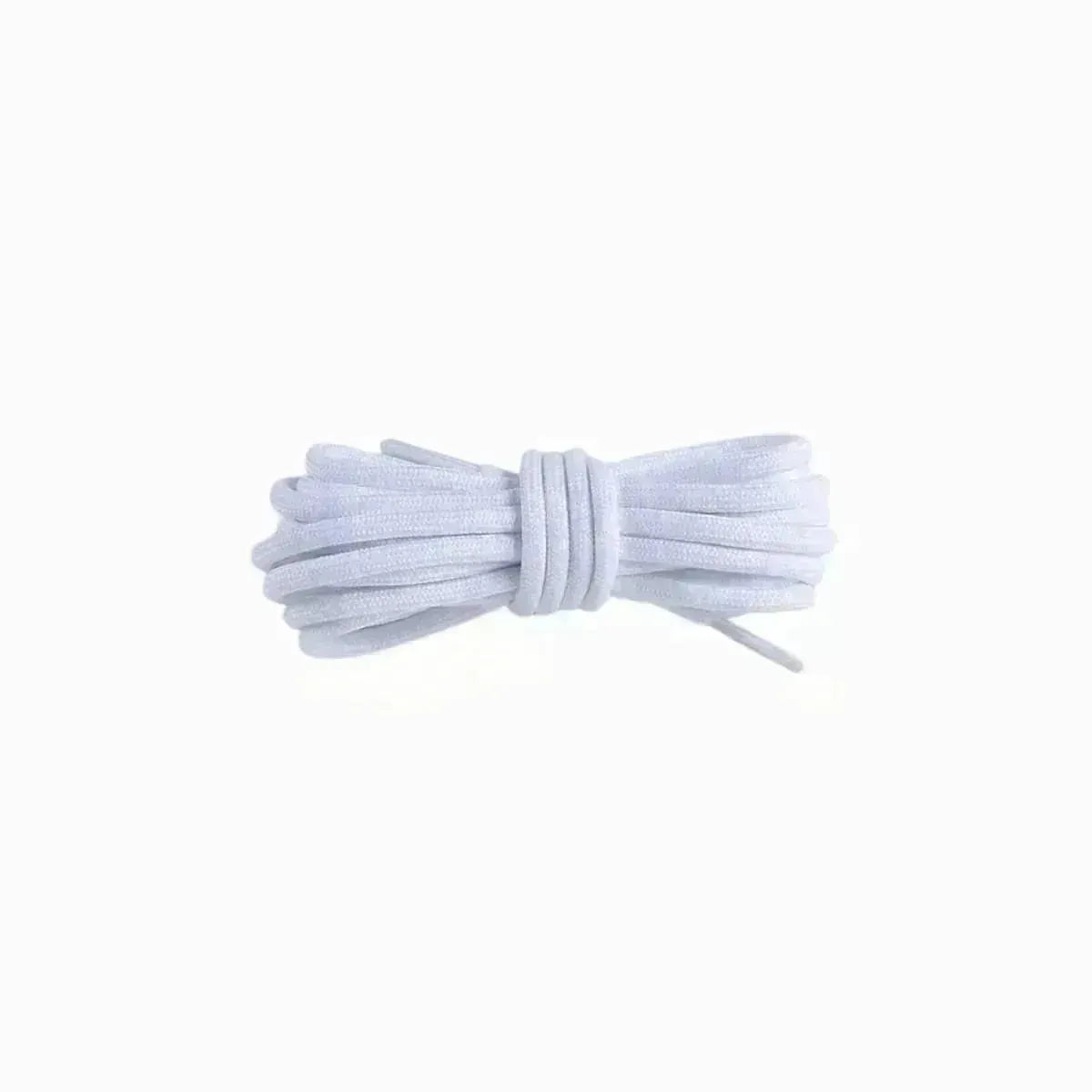 White replacement rope laces for Yeezy 350 Tail Light sneakers by Kicks Shoelaces.