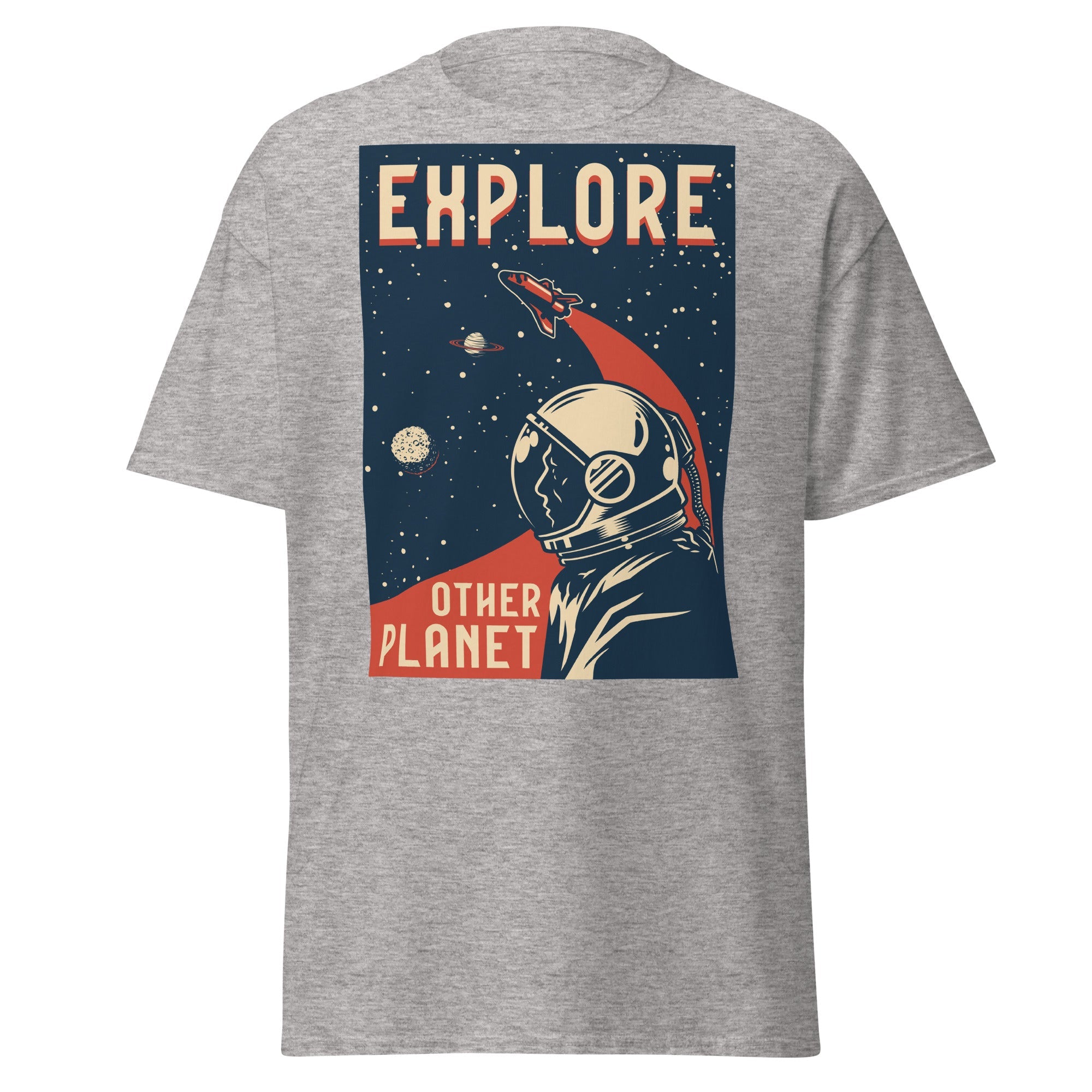 Planet Explorer Mens Graphic Space Tee - Kicks Shoelaces