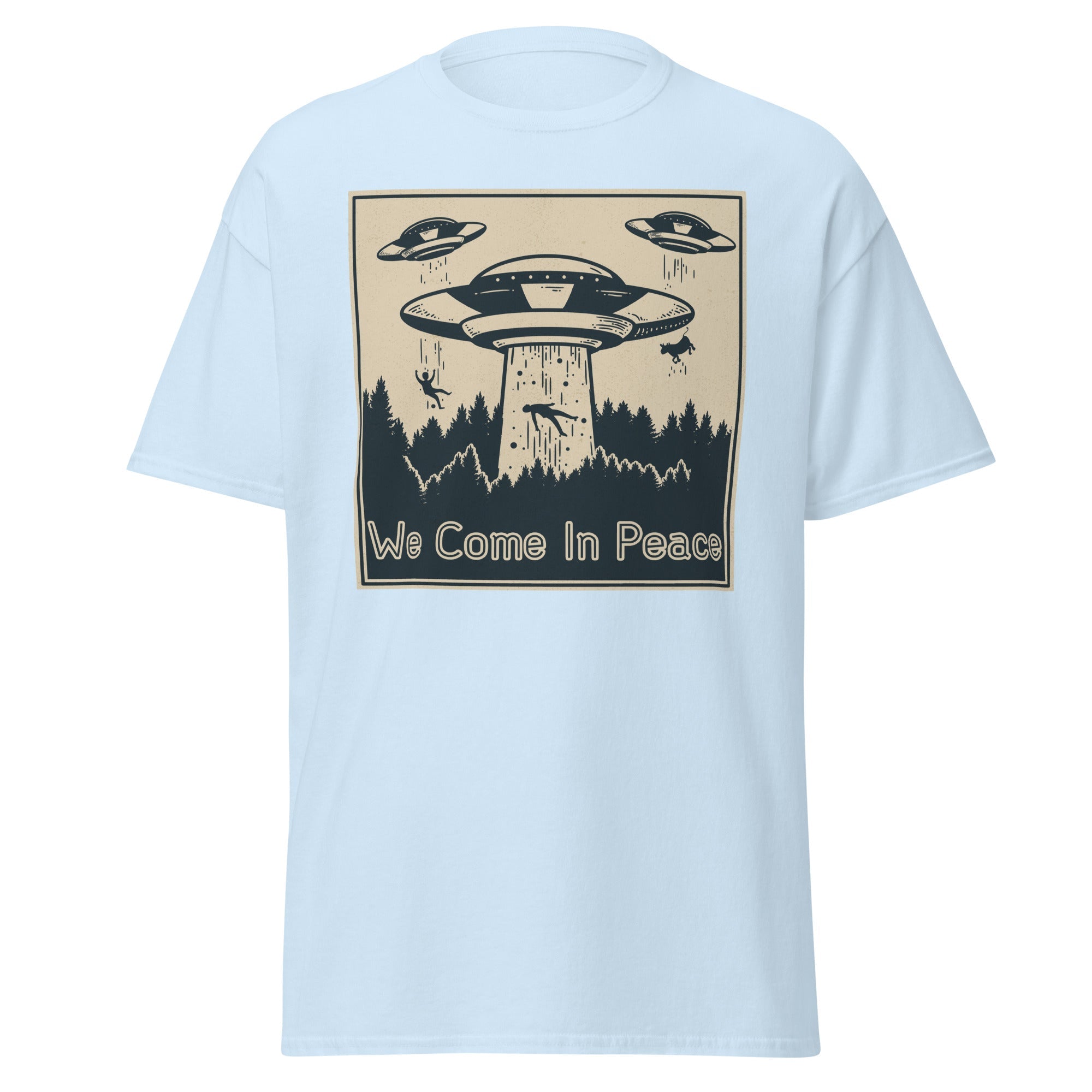 We Come In Peace Mens Graphic Space Tee - Kicks Shoelaces