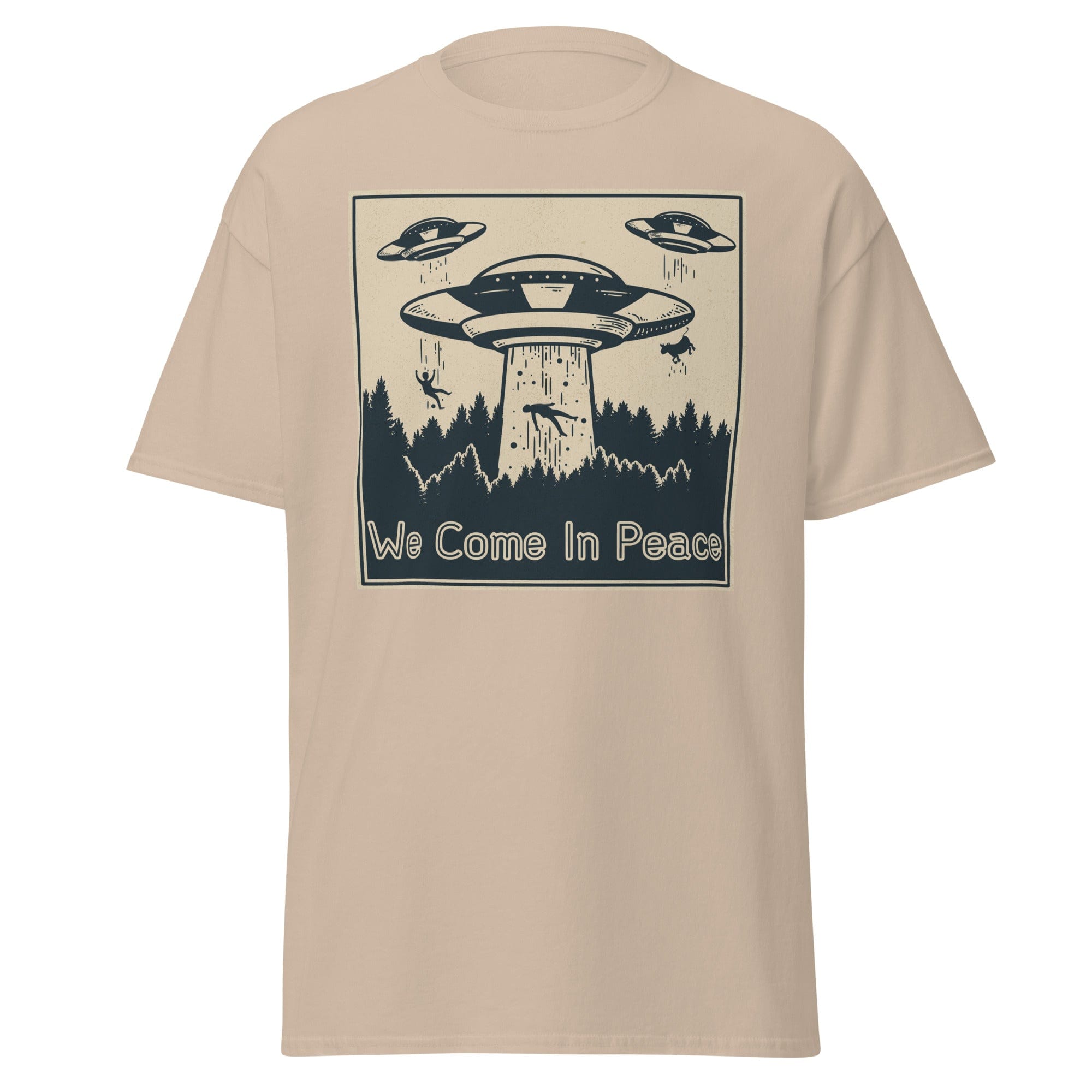 We Come In Peace Mens Graphic Space Tee - Kicks Shoelaces