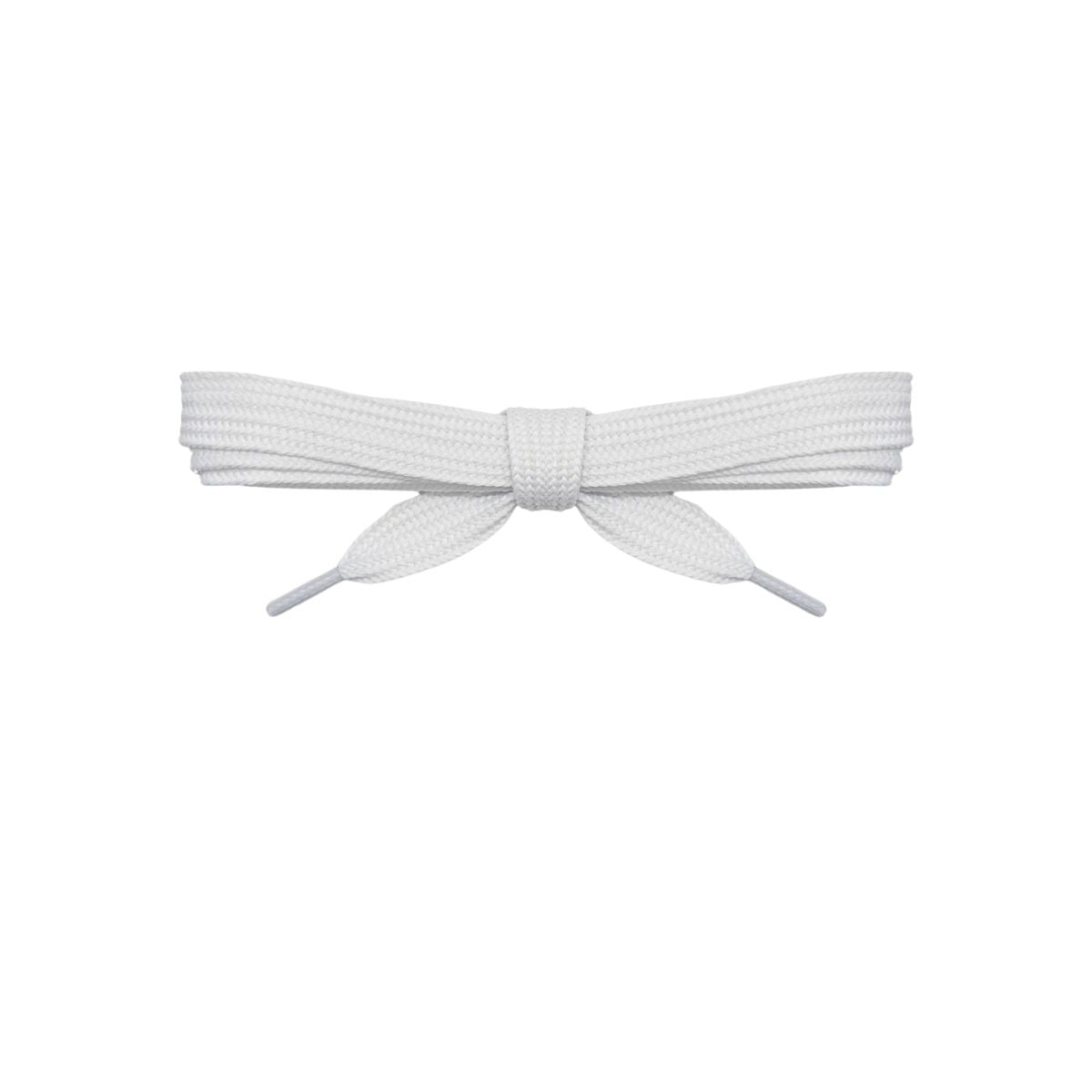 White flat replacement shoe laces for Adidas Campus shoes by Kicks Shoelaces