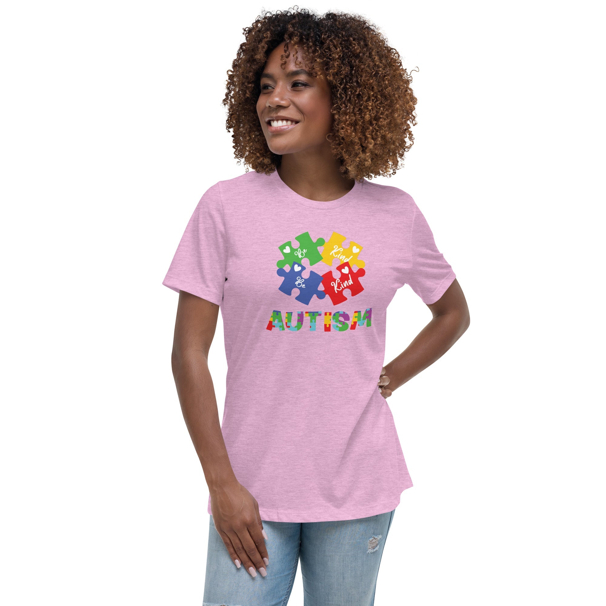 Women's Autism Be Kind Custom T-Shirt - Kicks Shoelaces