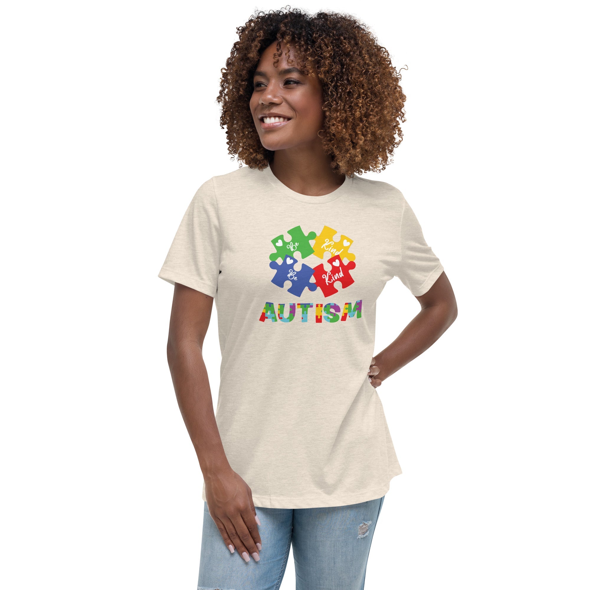 Women's Autism Be Kind Custom T-Shirt - Kicks Shoelaces