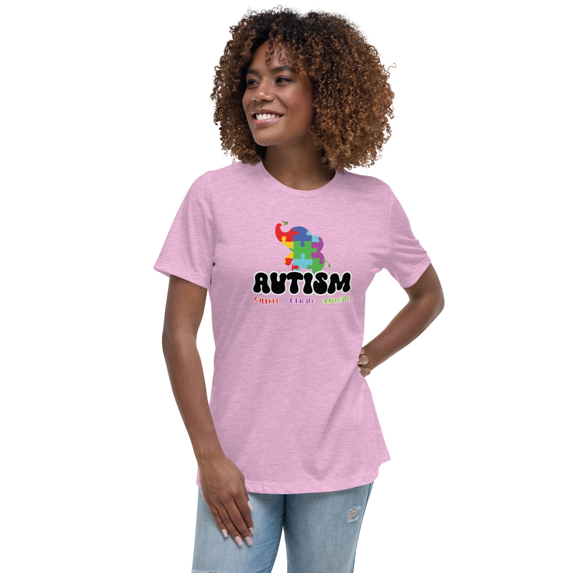 Women's Autism Elephant Custom T-Shirt - Kicks Shoelaces