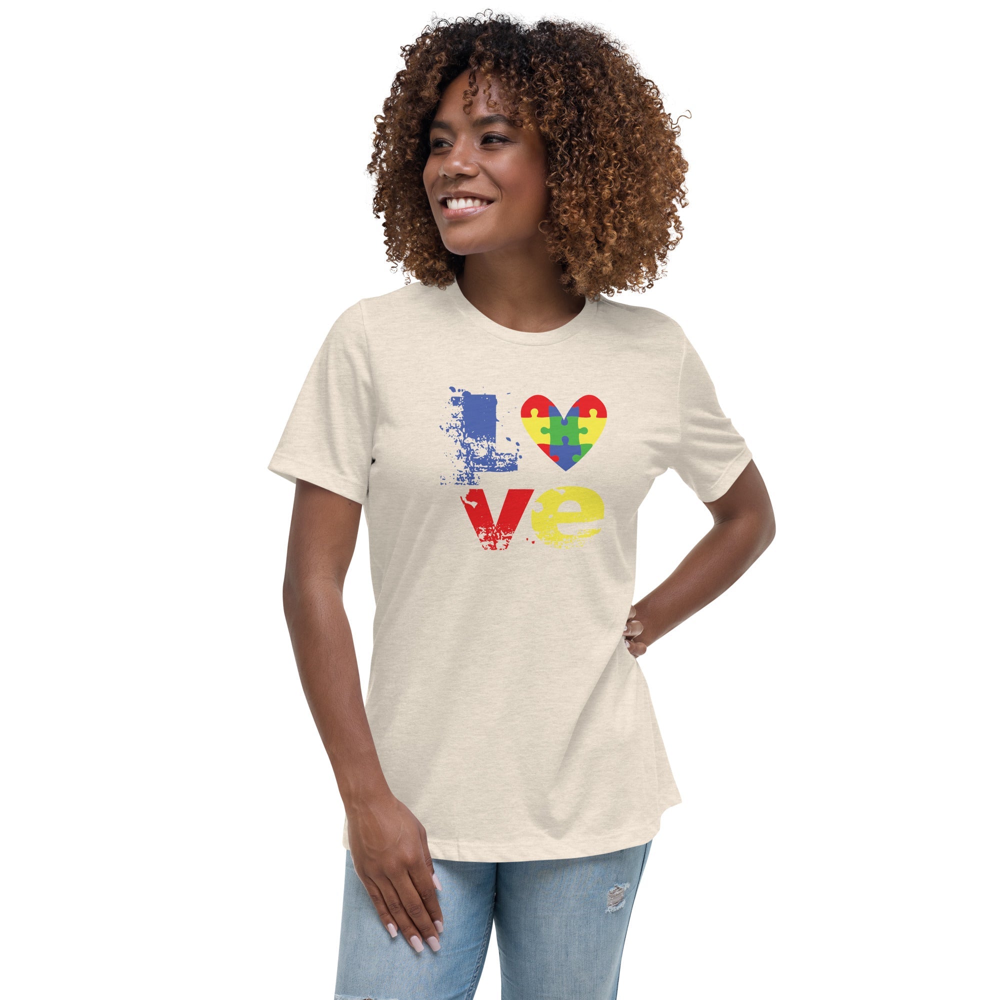 Women's Autism Love Custom T-Shirt - Kicks Shoelaces