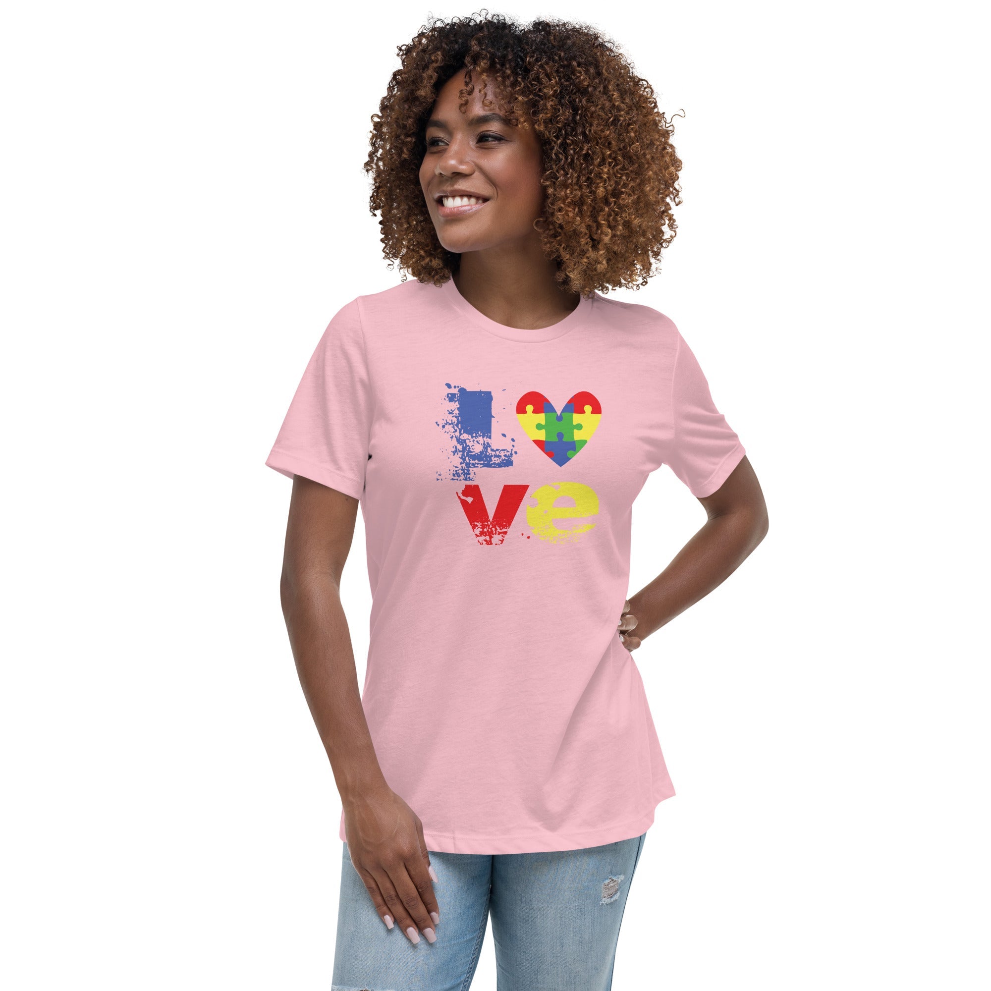 Women's Autism Love Custom T-Shirt - Kicks Shoelaces