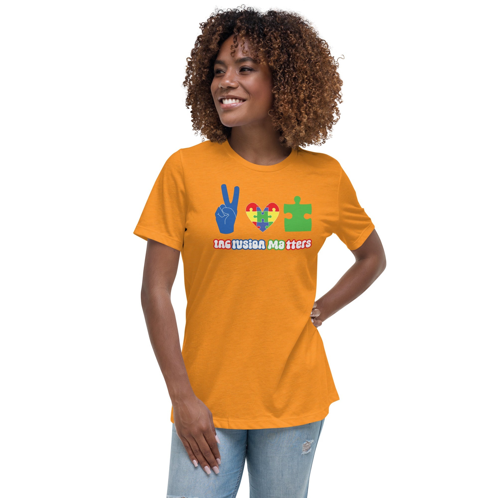 Women's Autism Peace Custom T-Shirt - Kicks Shoelaces