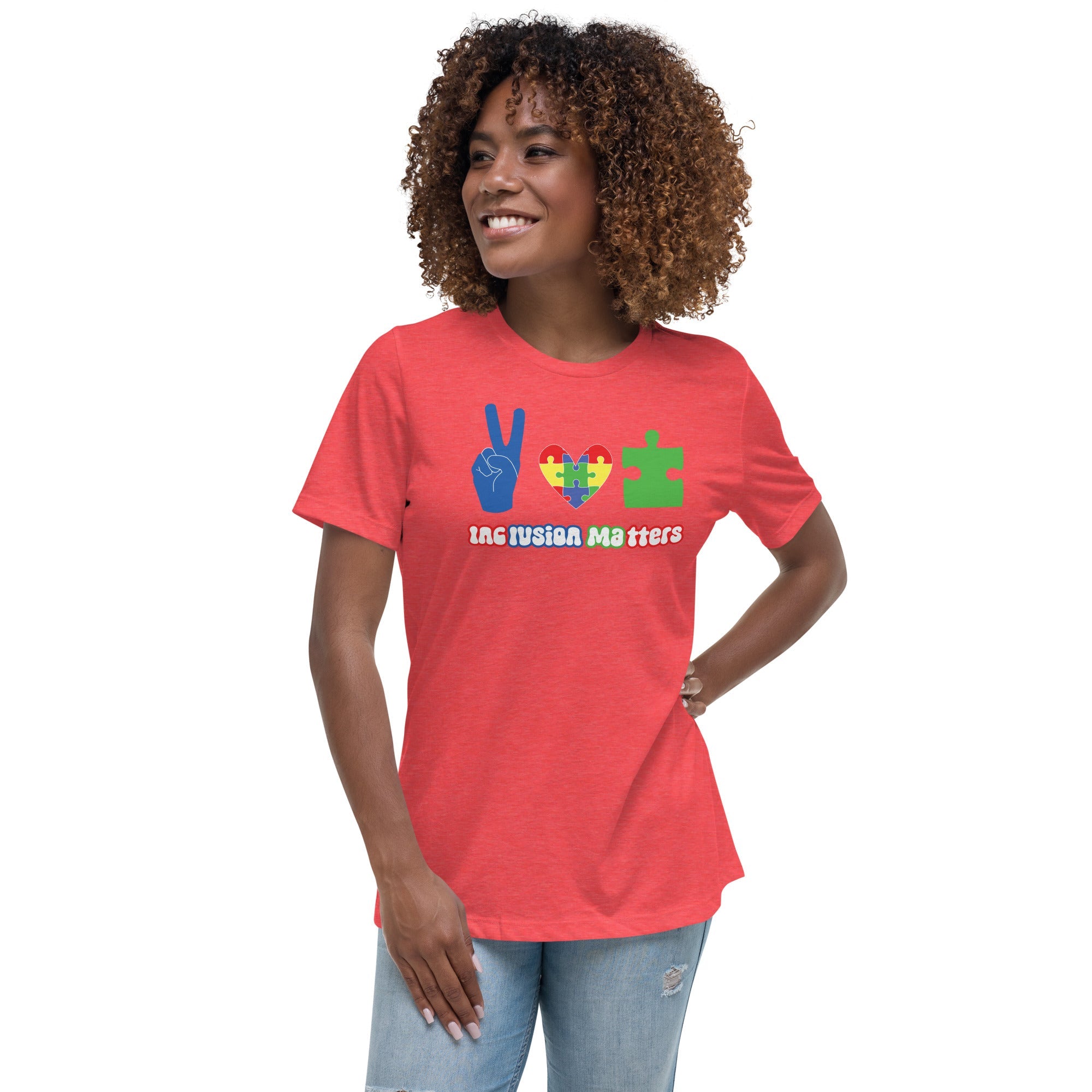 Women's Autism Peace Custom T-Shirt - Kicks Shoelaces