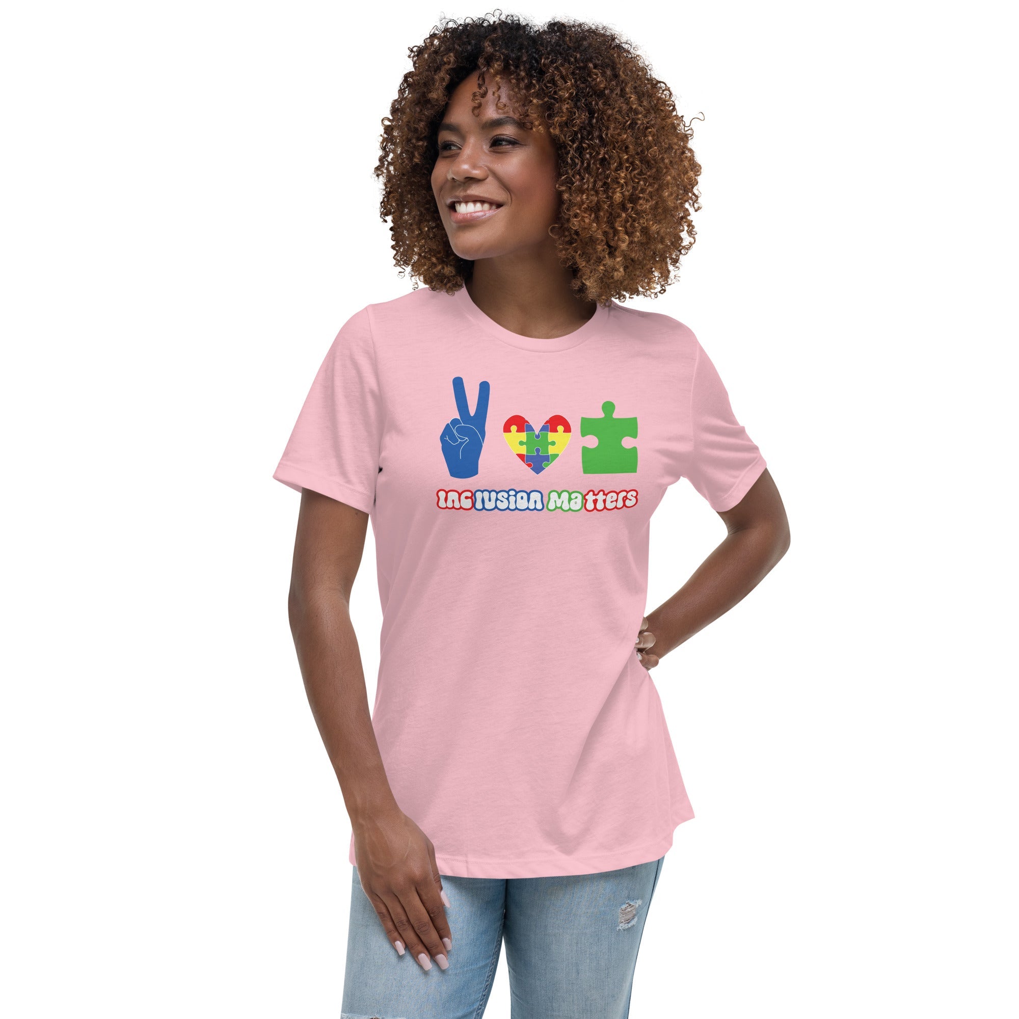 Women's Autism Peace Custom T-Shirt - Kicks Shoelaces